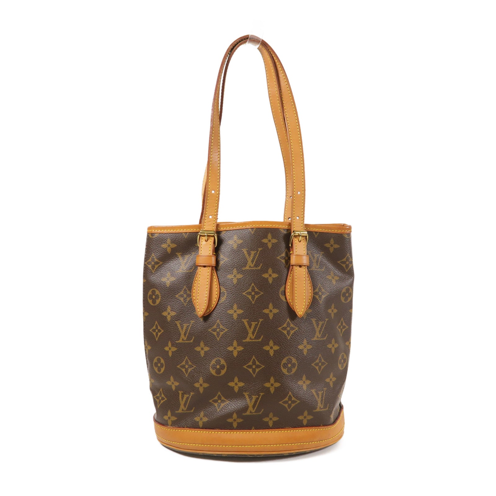 LOUIS VUITTON Monogram Bucket PM金扣手挽袋