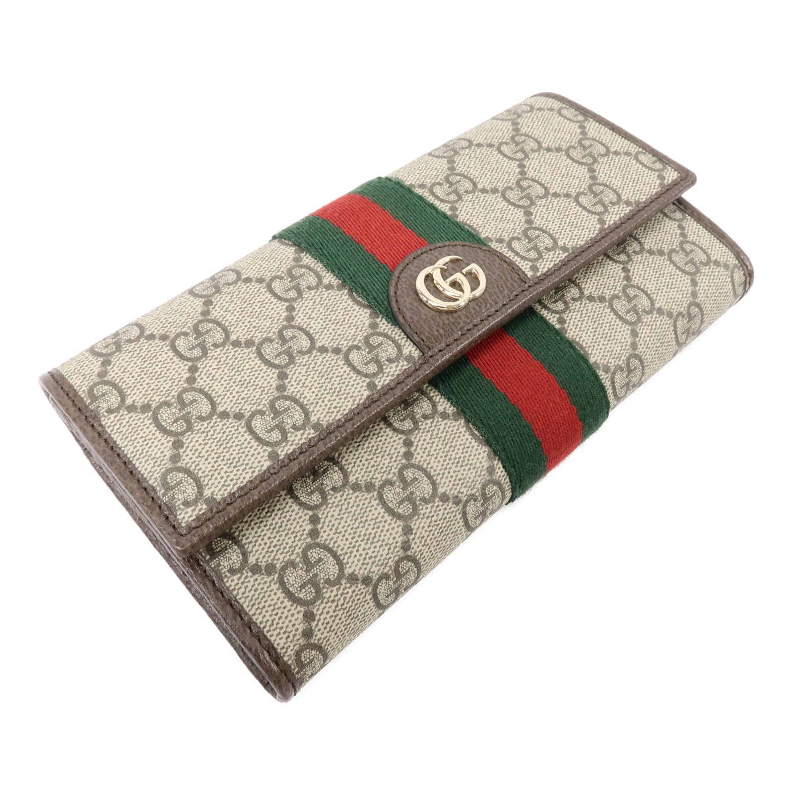 GUCCI 塗層帆布Ophidia GG Supreme Wallet長錢包