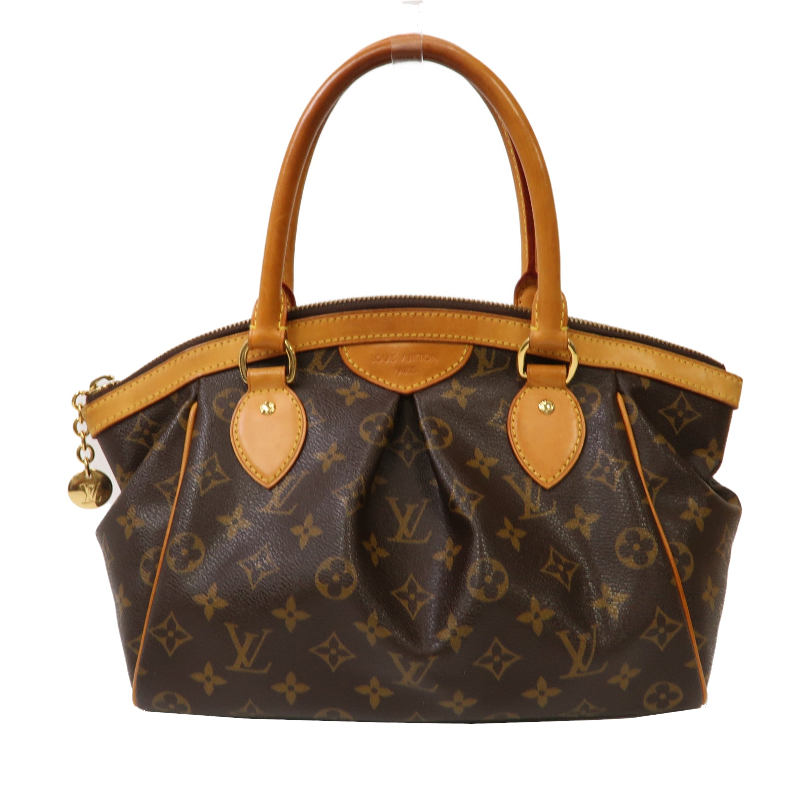 LOUIS VUITTON Monogram Tivoli PM金扣手挽袋啡色
