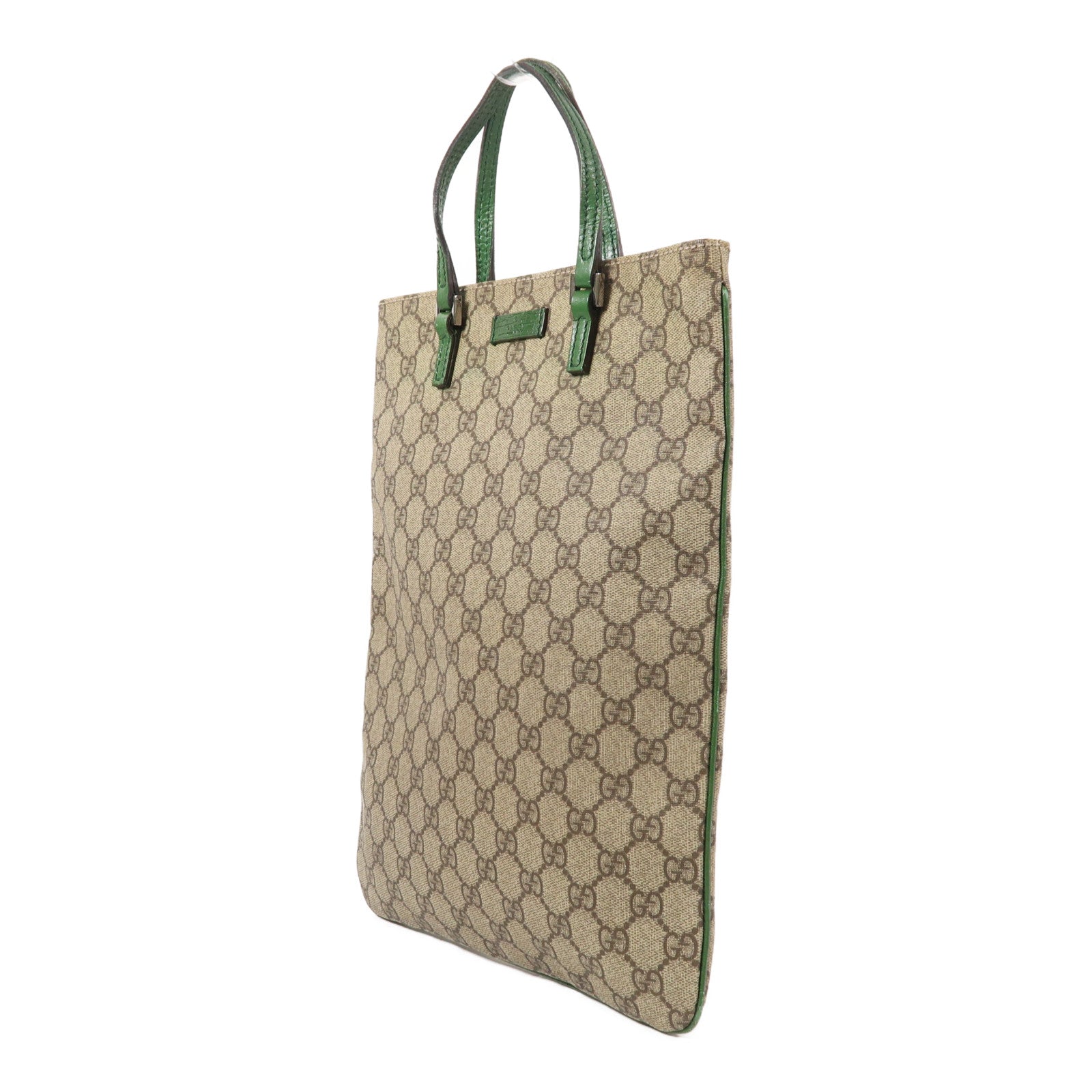 GUCCI 塗層帆布Hand Bag銀扣手挽袋
