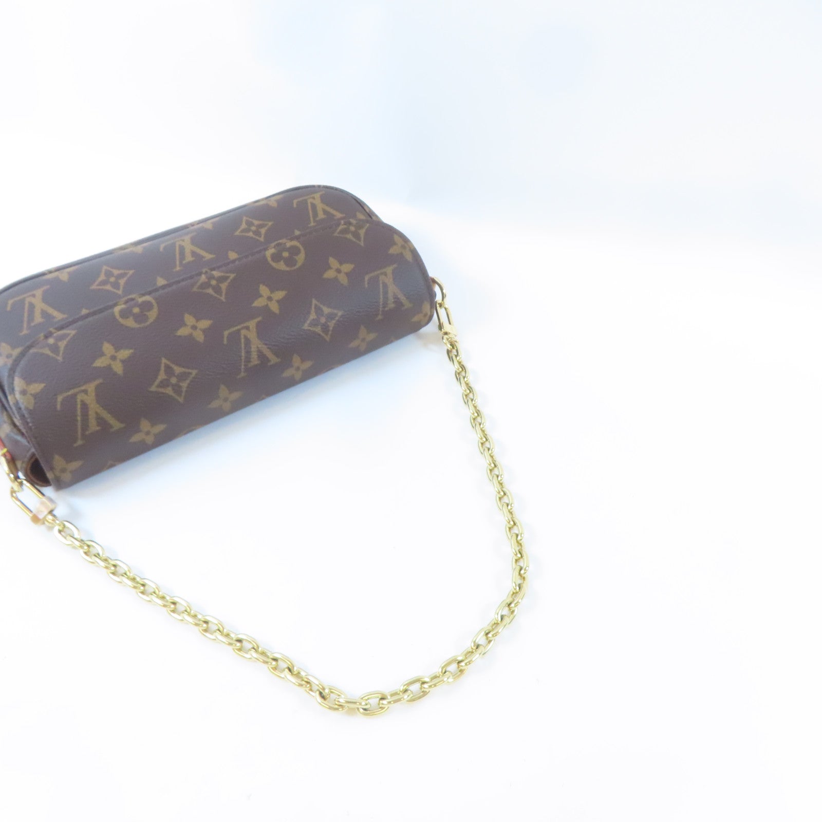 LOUIS VUITTON Monogram Wallet On Chain Ivy金扣肩背袋啡色