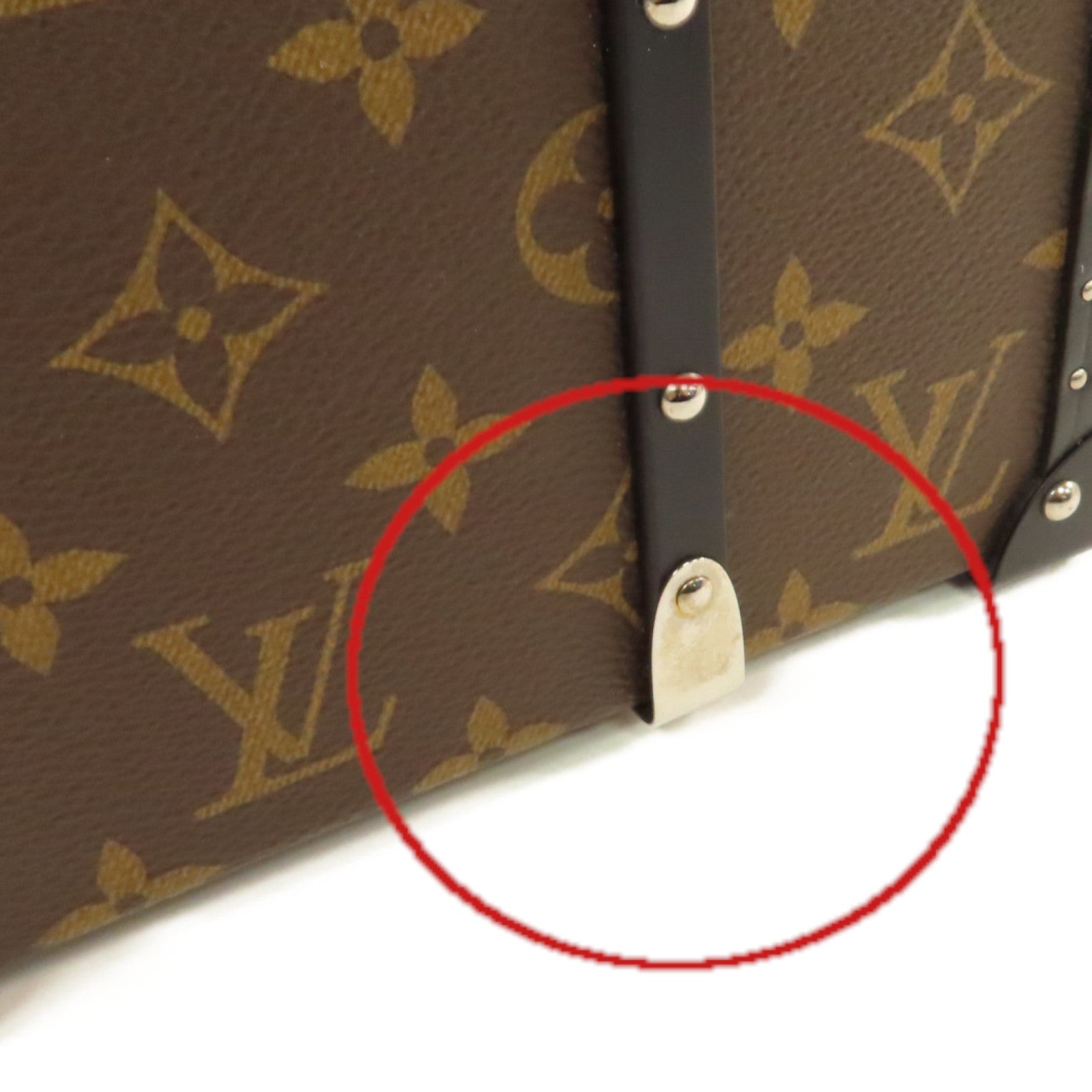 LOUIS VUITTON 【均一特價】Monogram Macassar Wallet Trunk Clutch Pouch銀扣手拿包啡色/黑色