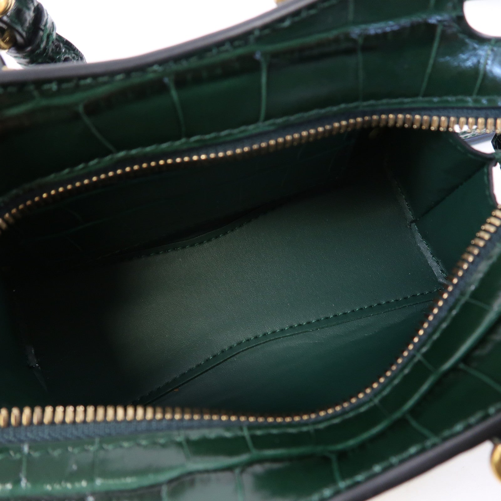 BALENCIAGA 牛皮皮革Neo Classic金扣手挽肩背兩用袋綠色
