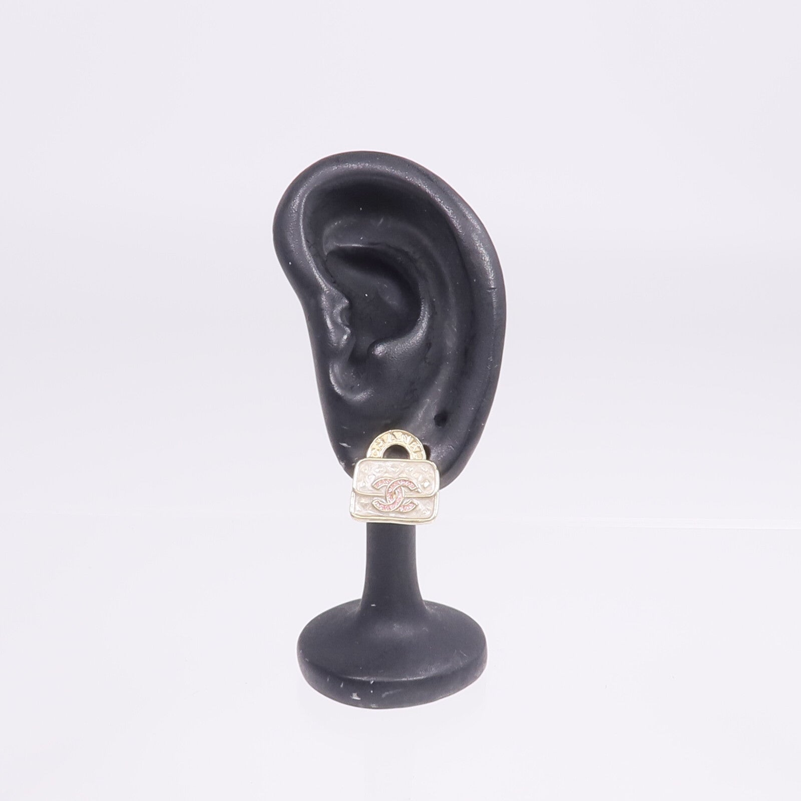 CHANEL 金屬CC Logo Handbag Earrings耳環