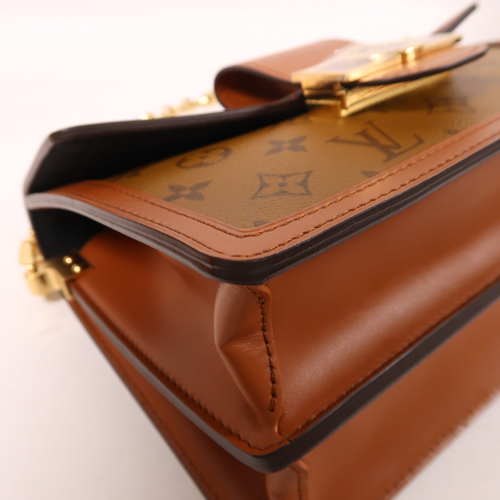 LOUIS VUITTON 【激減優惠】Monogram/Monogram Reverse Dauphine MM金扣手挽肩背兩用袋
