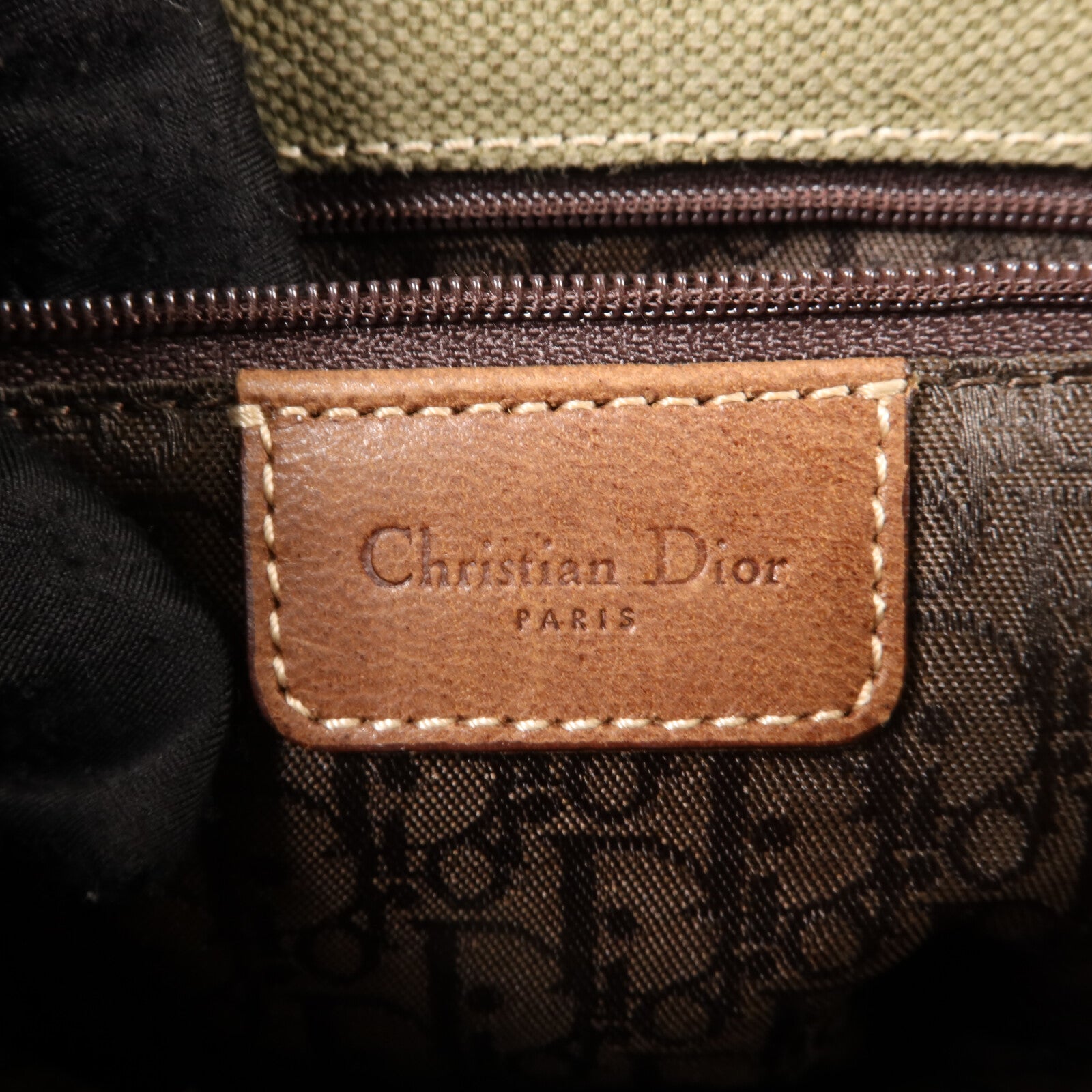 Dior 帆布Saddle Bag肩背袋