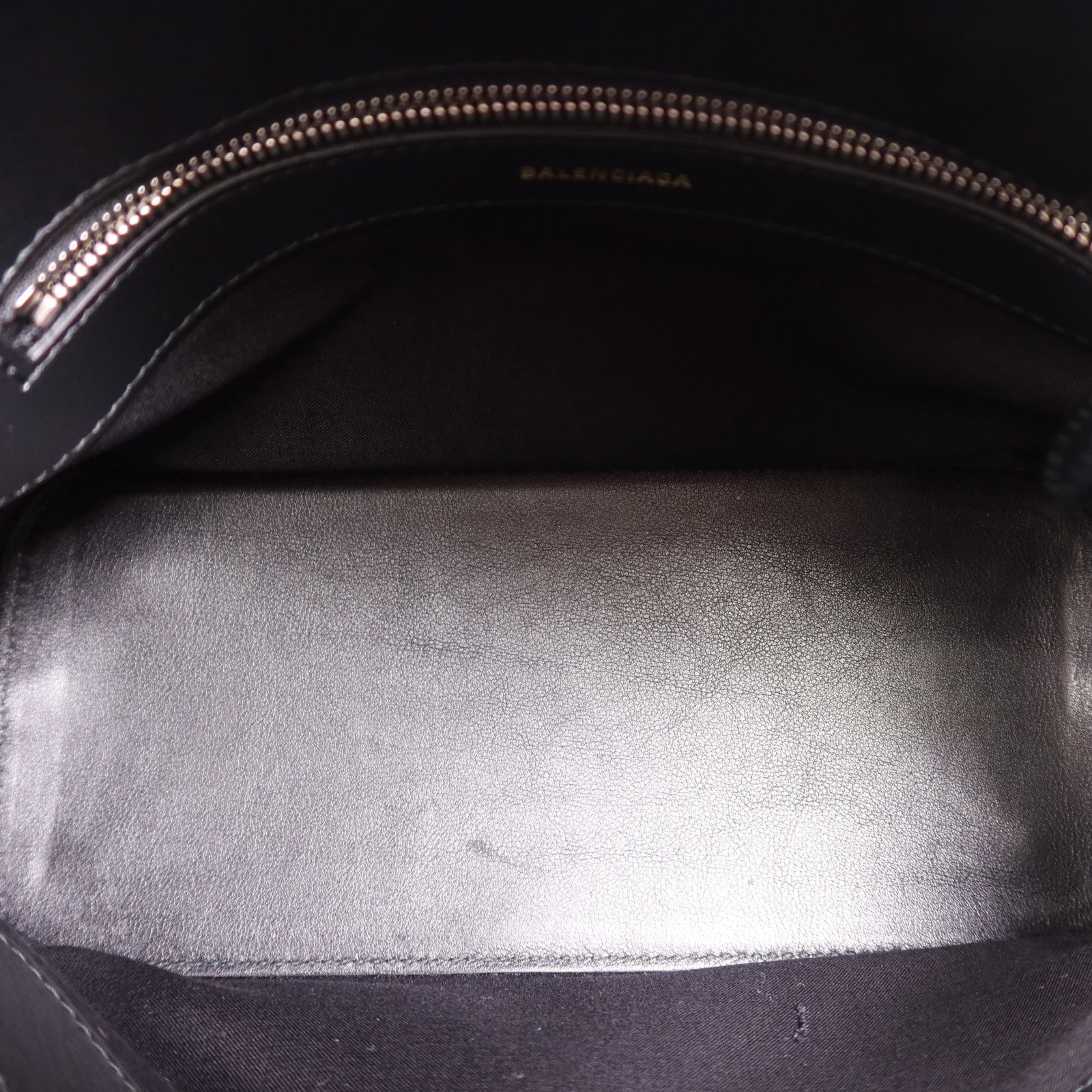 BALENCIAGA 【激減優惠】牛皮皮革Ville Small銀扣手挽肩背兩用袋