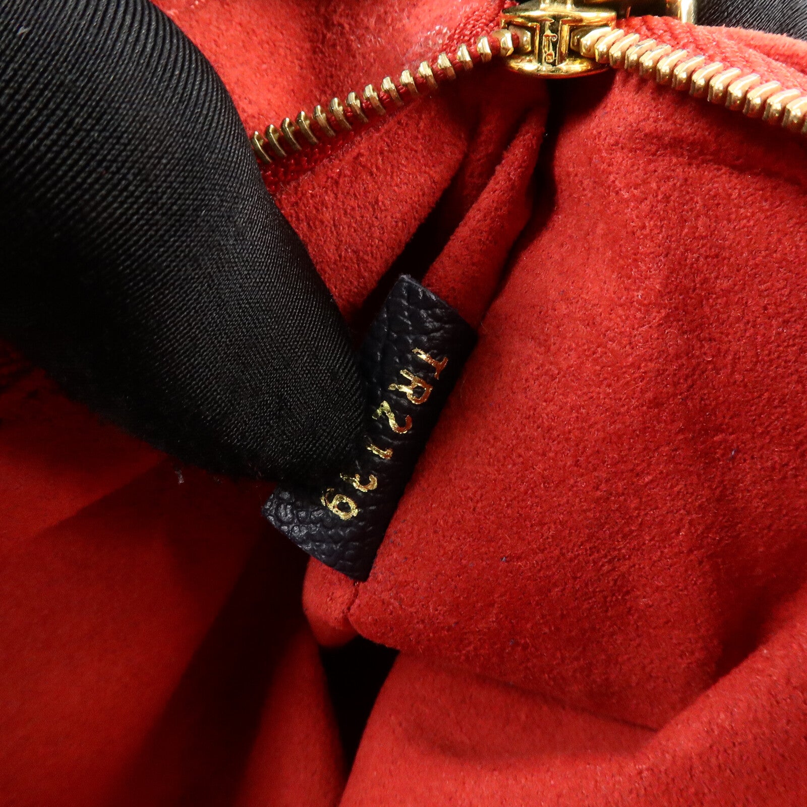 LOUIS VUITTON Monogram Empreinte Vavin PM金扣肩背袋深藍色