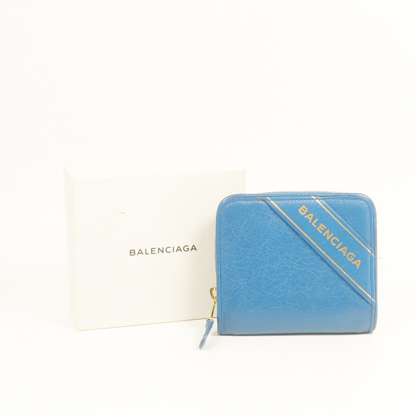 BALENCIAGA 皮革Blanket Billfold Wallet金扣錢包