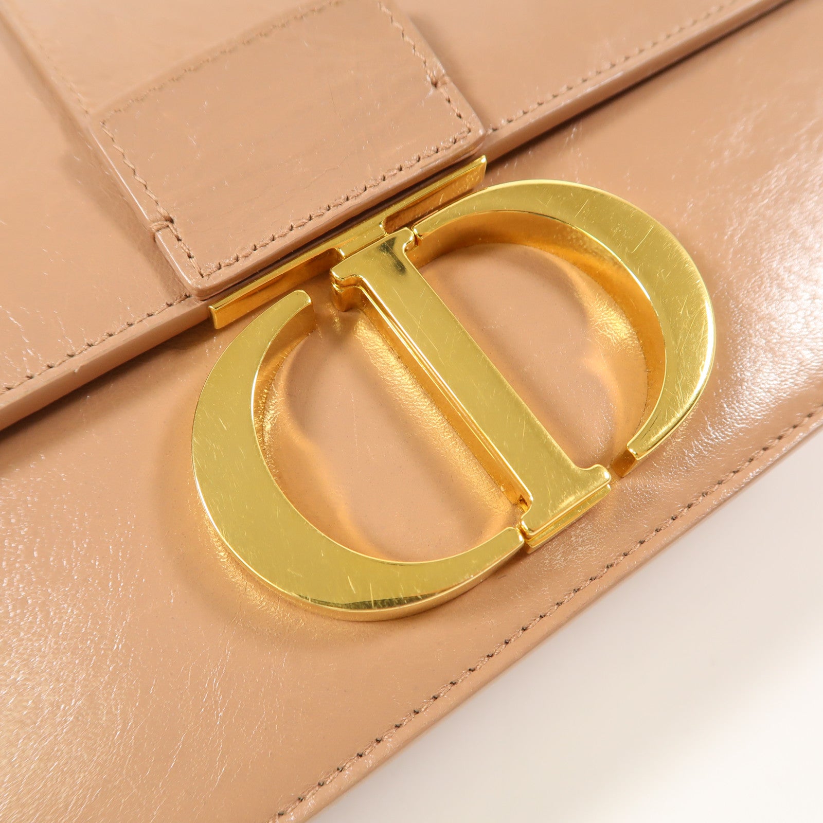 Dior 牛皮皮革30 Montaigne金扣肩背袋