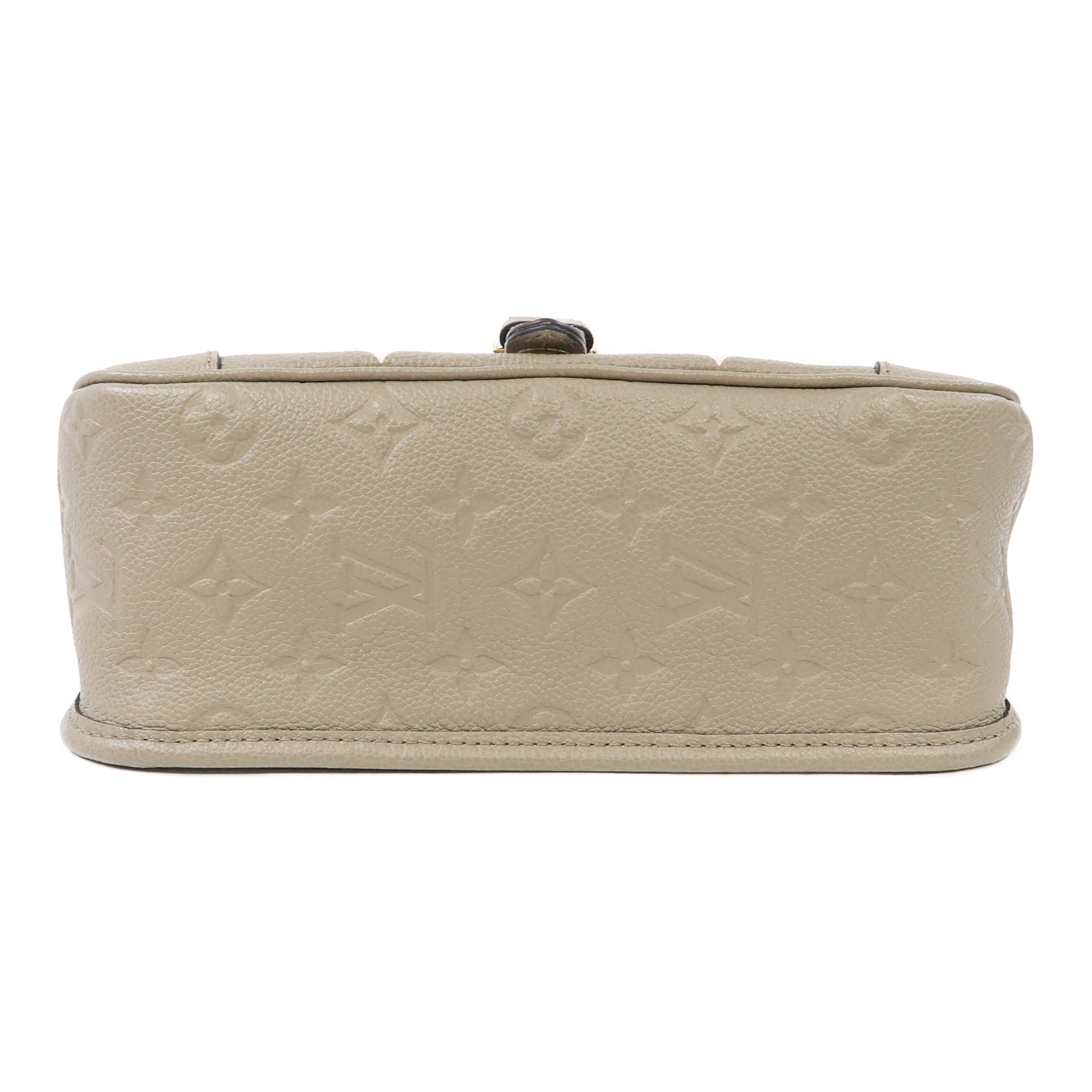 LOUIS VUITTON Monogram Empereinte Diane金扣肩背袋卡其色