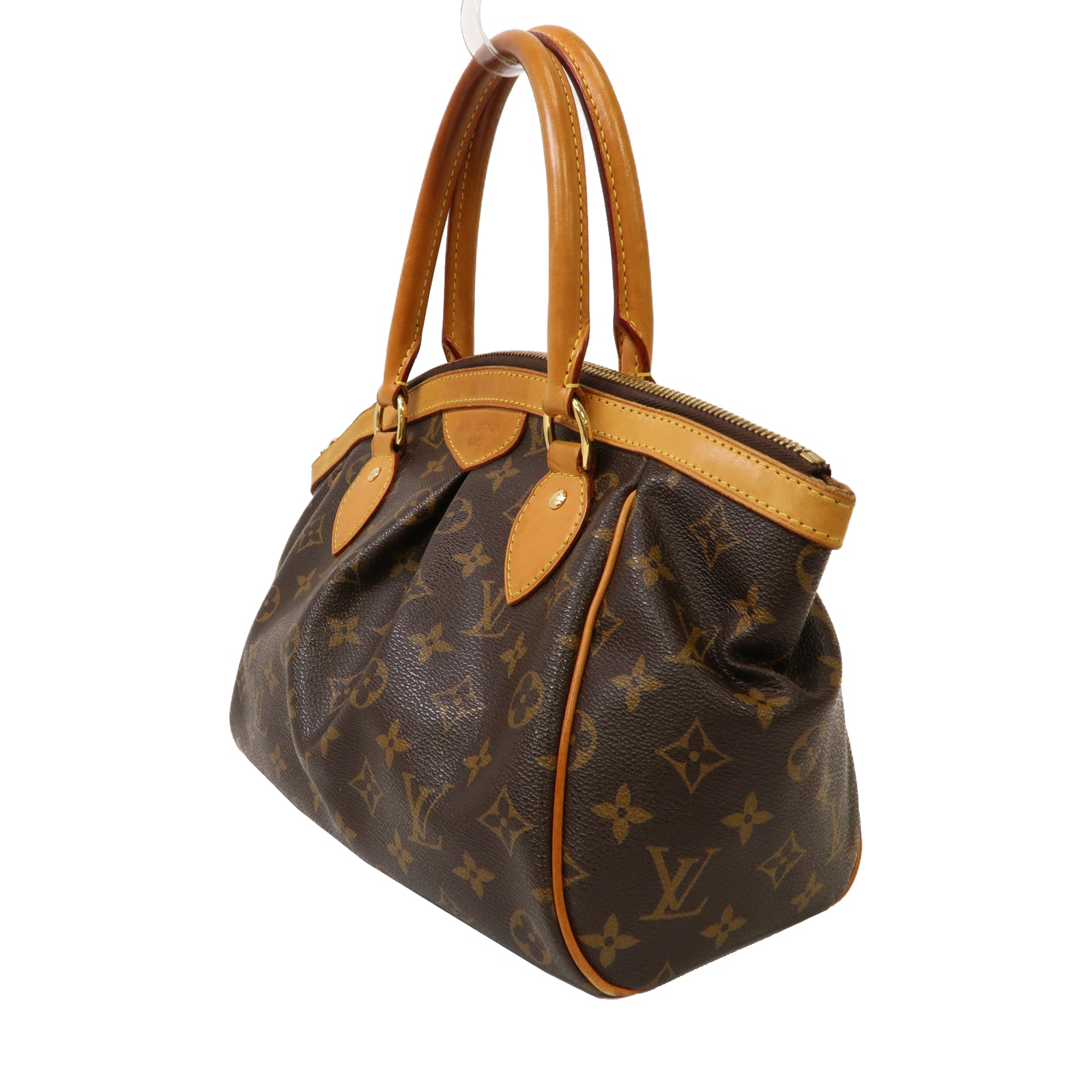 LOUIS VUITTON Monogram Tivoli PM金扣手挽袋啡色