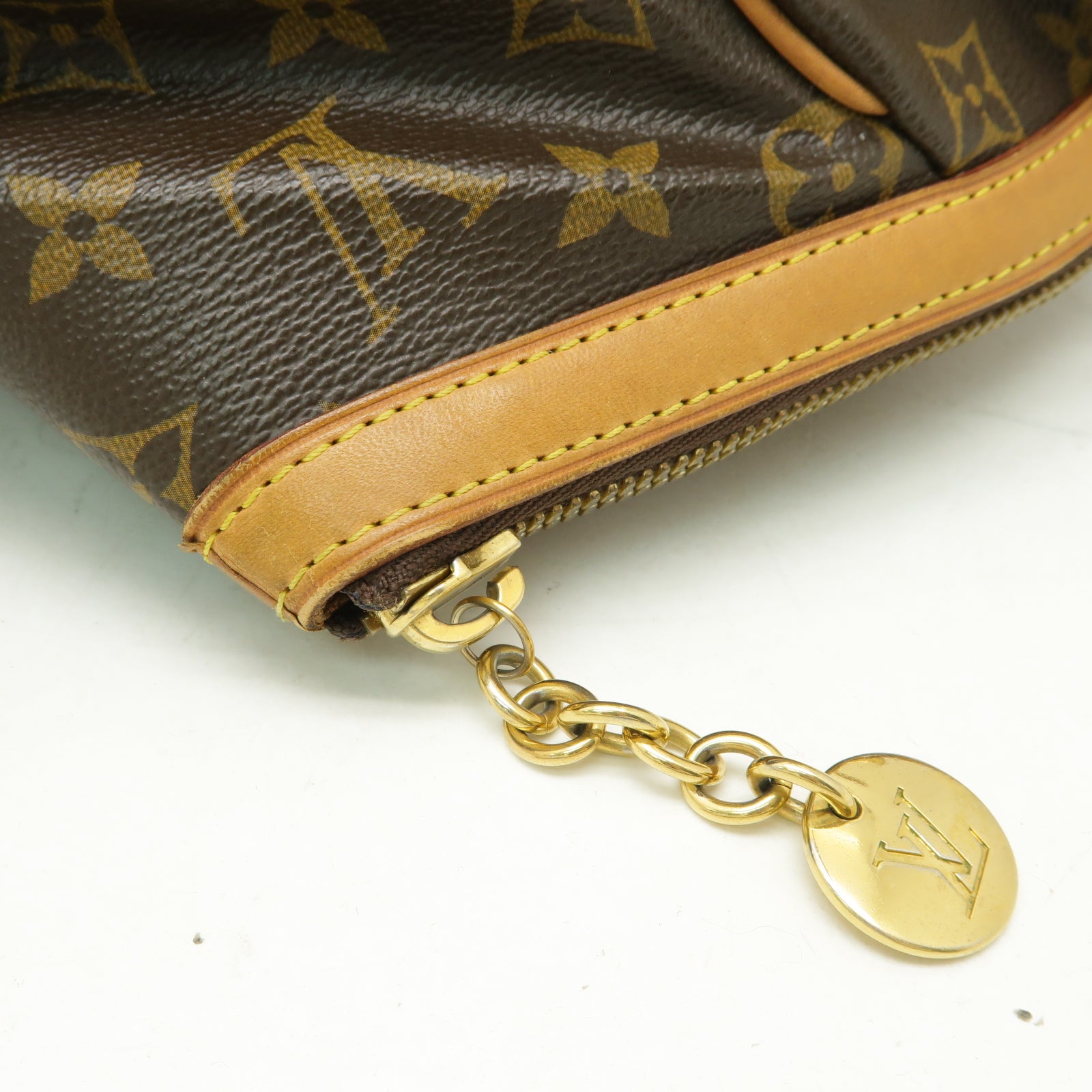 LOUIS VUITTON 【激減優惠】Monogram Tivoli GM金扣手挽袋啡色