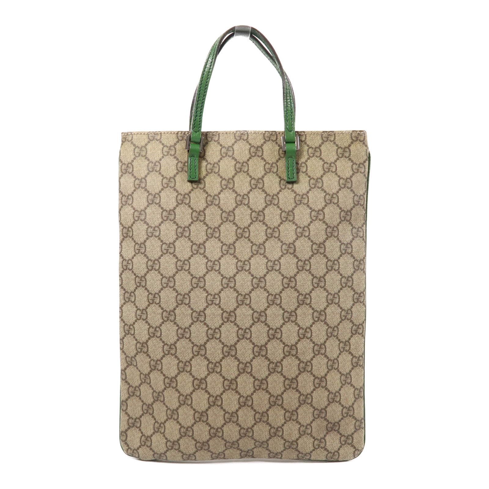 GUCCI 塗層帆布Hand Bag銀扣手挽袋
