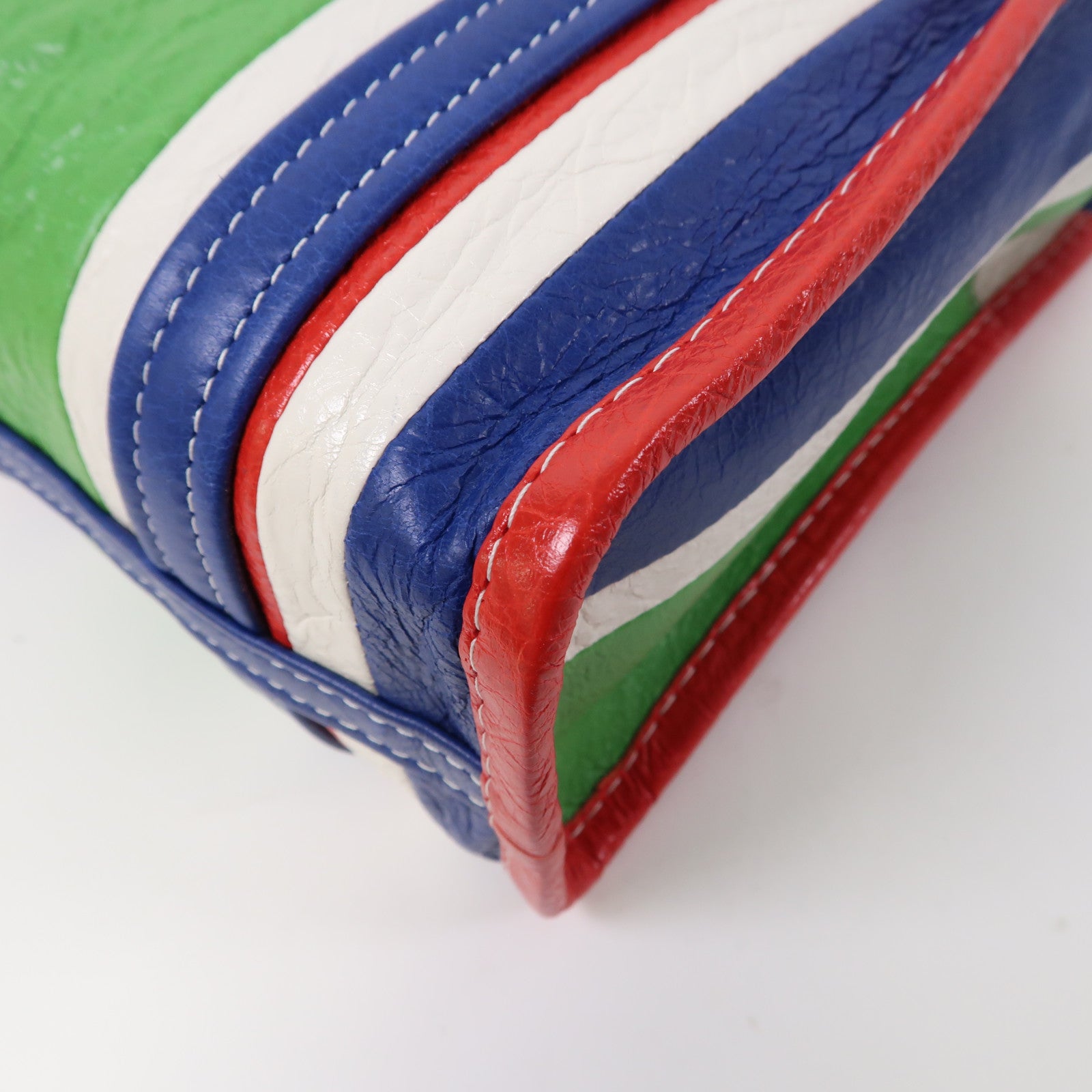 BALENCIAGA 【激減優惠】牛皮皮革Bazar Shopper XS Shoulder Bag銀扣手挽肩背兩用袋紅色/藍色/白色/綠色