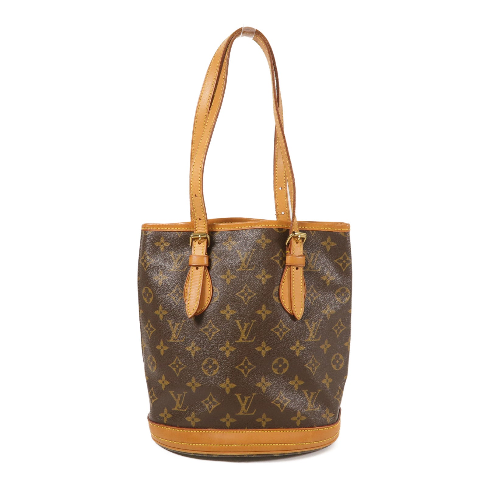 LOUIS VUITTON Monogram Bucket PM金扣手挽袋