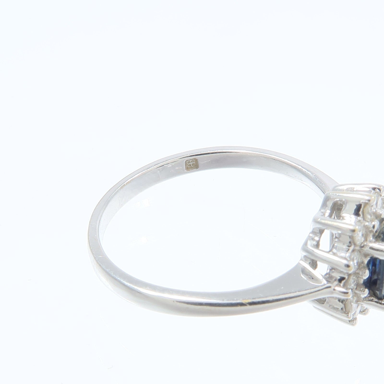 JEWELRY 18K白金Sapphire Ring藍寶石戒指