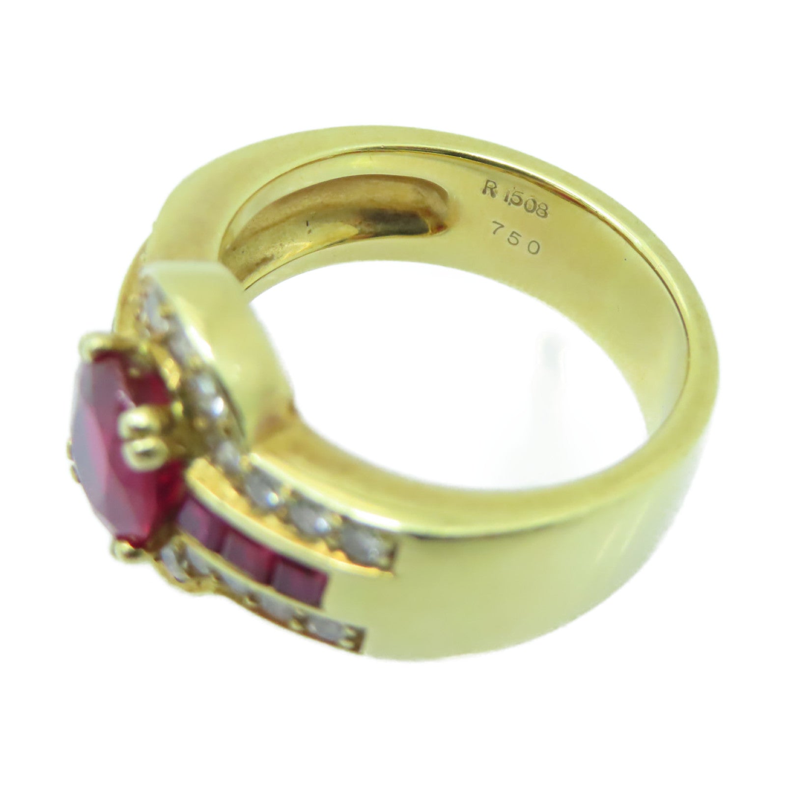 JEWELRY **【激減優惠】18K黃金Ruby Ring 1.508ct紅寶石戒指US#6.75