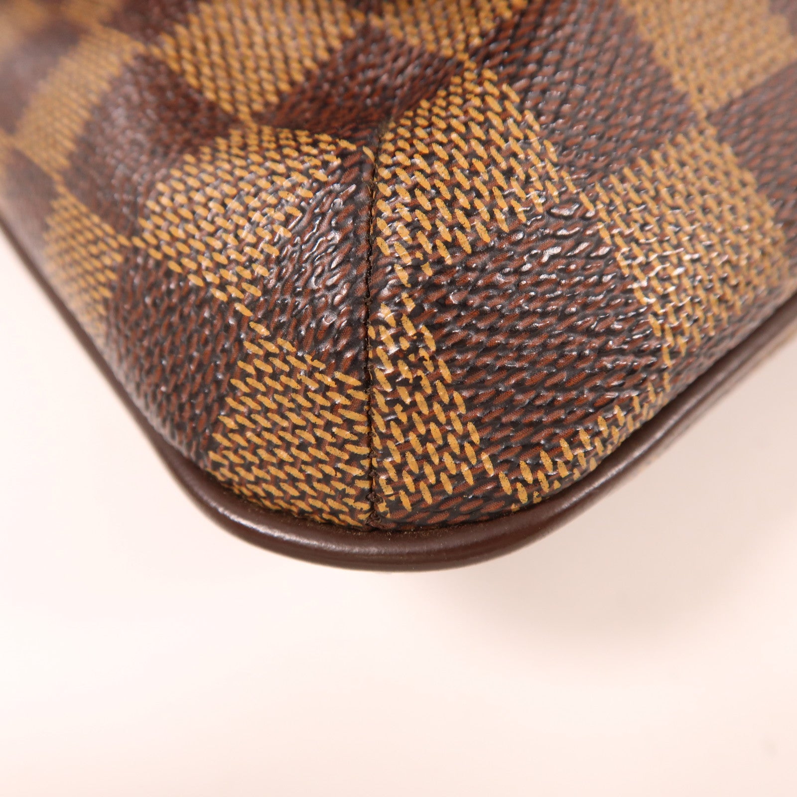 LOUIS VUITTON Damier Musette Salsa金扣肩背袋棕色