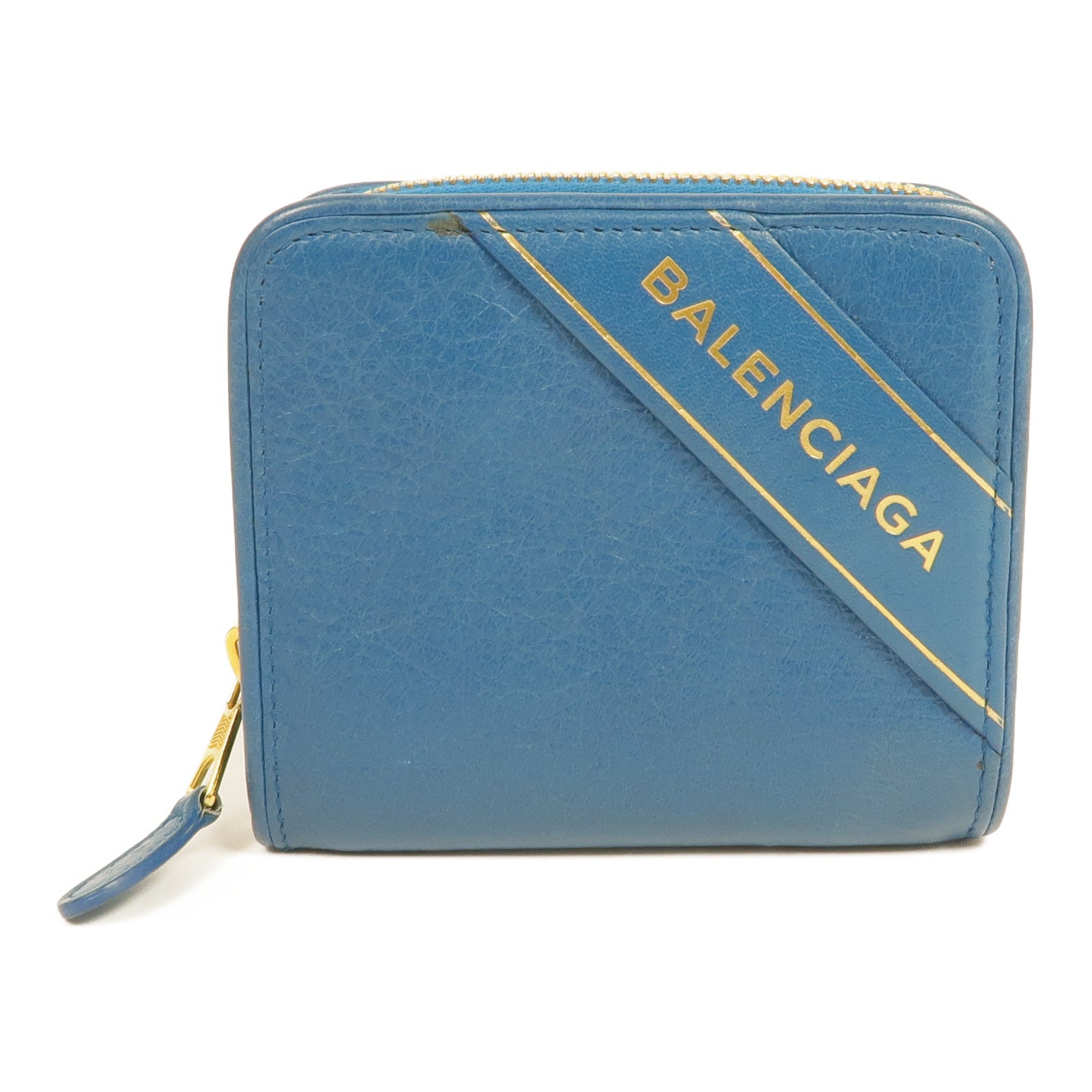 BALENCIAGA 皮革Blanket Billfold Wallet金扣錢包