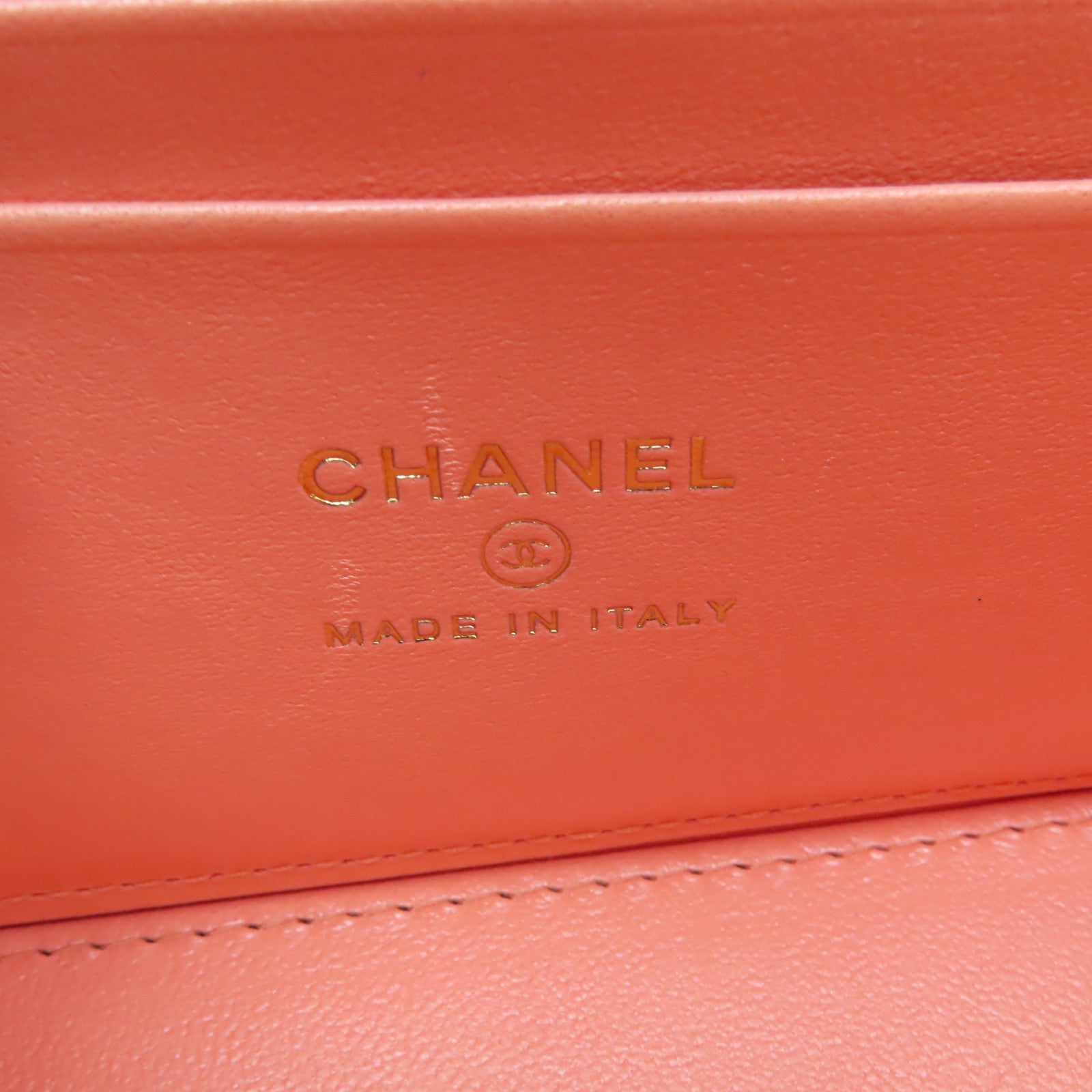 CHANEL 【激減優惠】菱格羊皮皮革Vanity Case金扣鏈帶肩背袋粉紅色