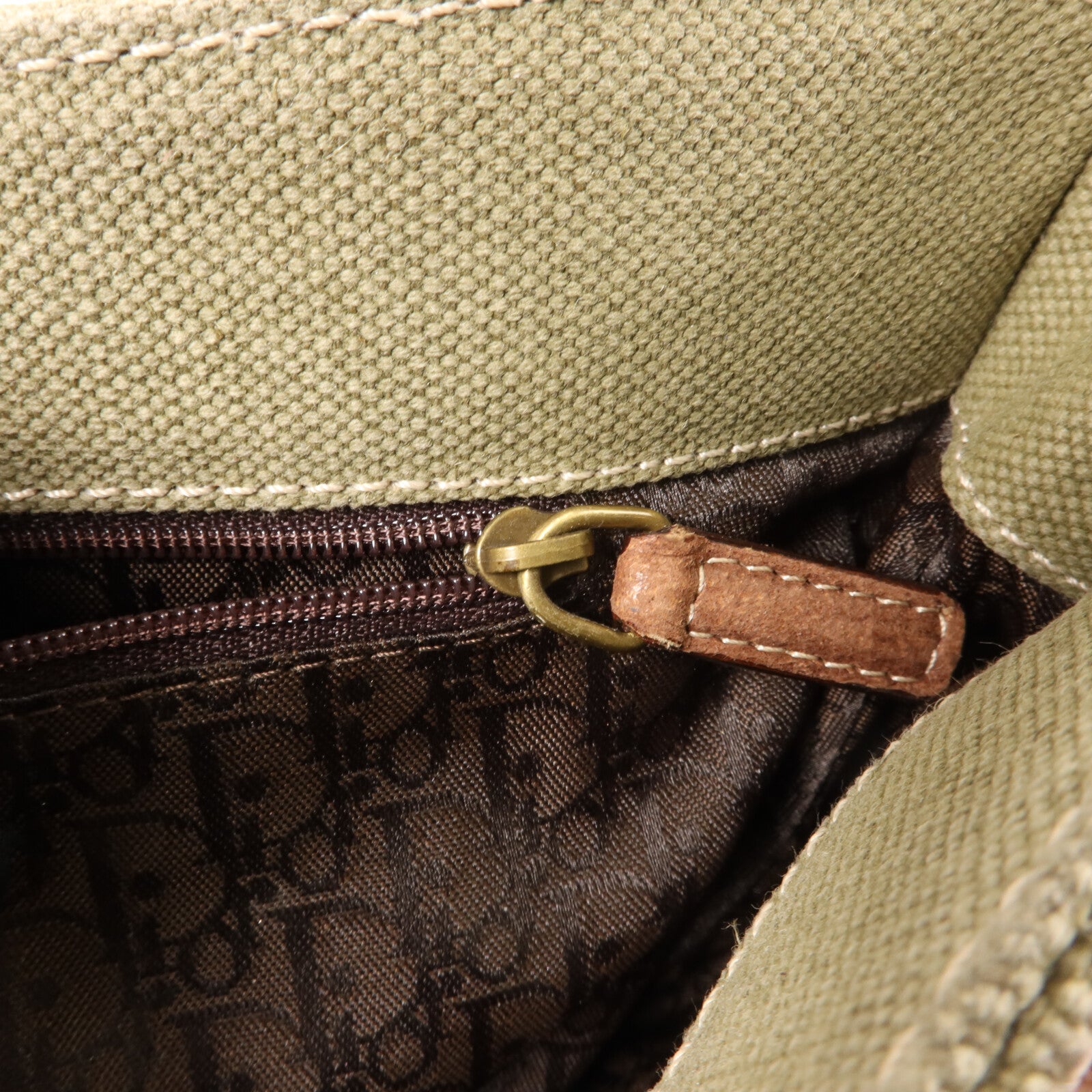 Dior 帆布Saddle Bag肩背袋