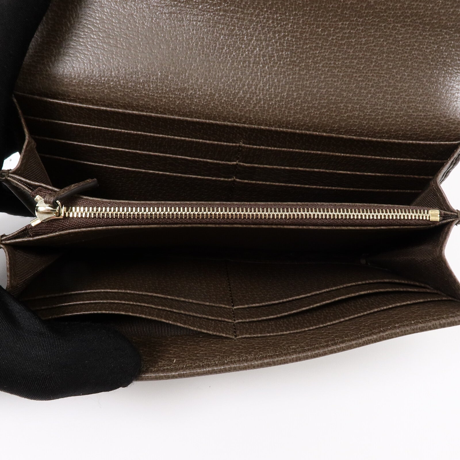 GUCCI 塗層帆布Ophidia GG Supreme Wallet長錢包
