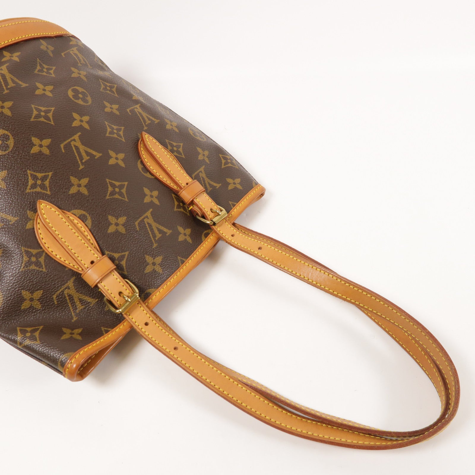 LOUIS VUITTON Monogram Bucket PM金扣手挽袋