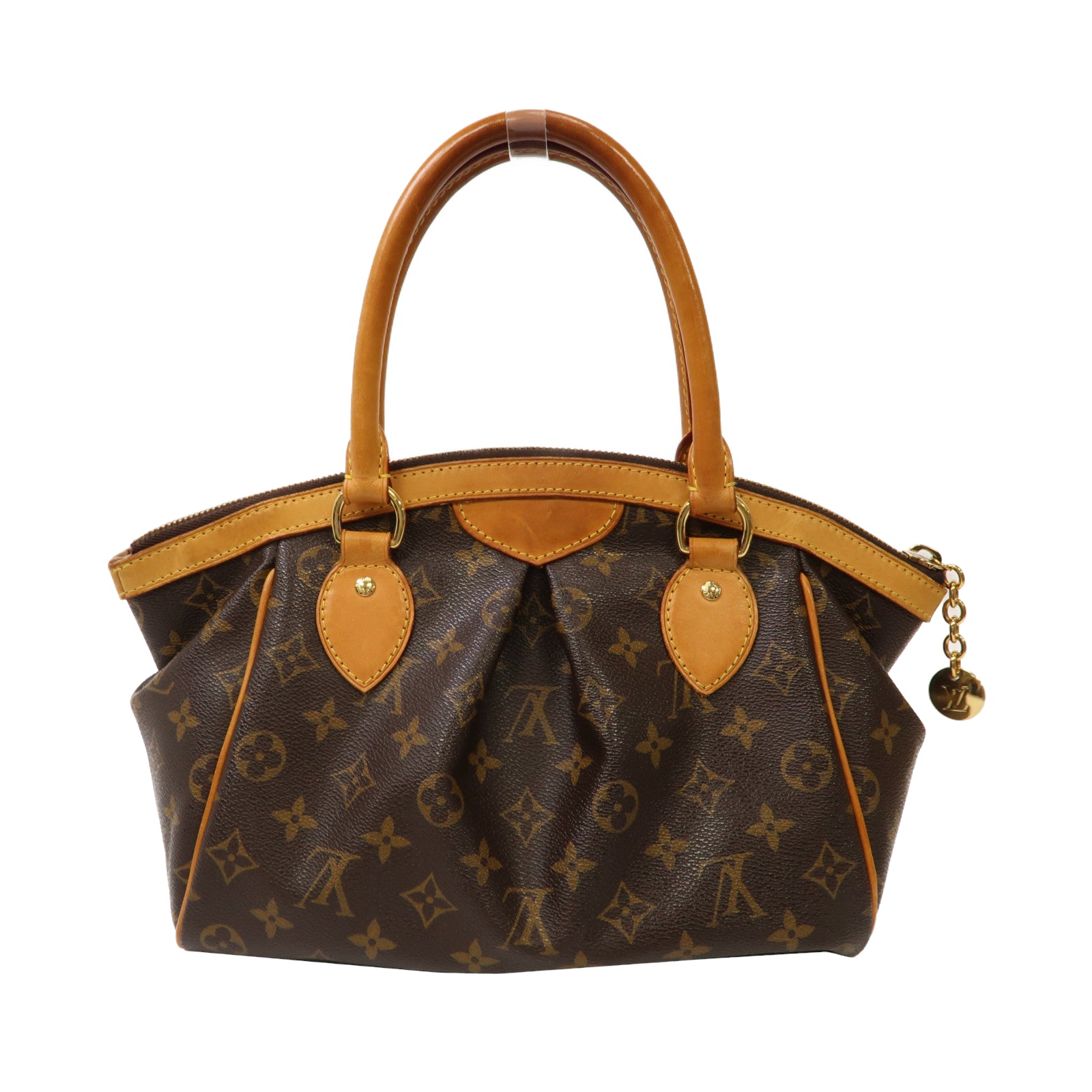 LOUIS VUITTON Monogram Tivoli PM金扣手挽袋啡色