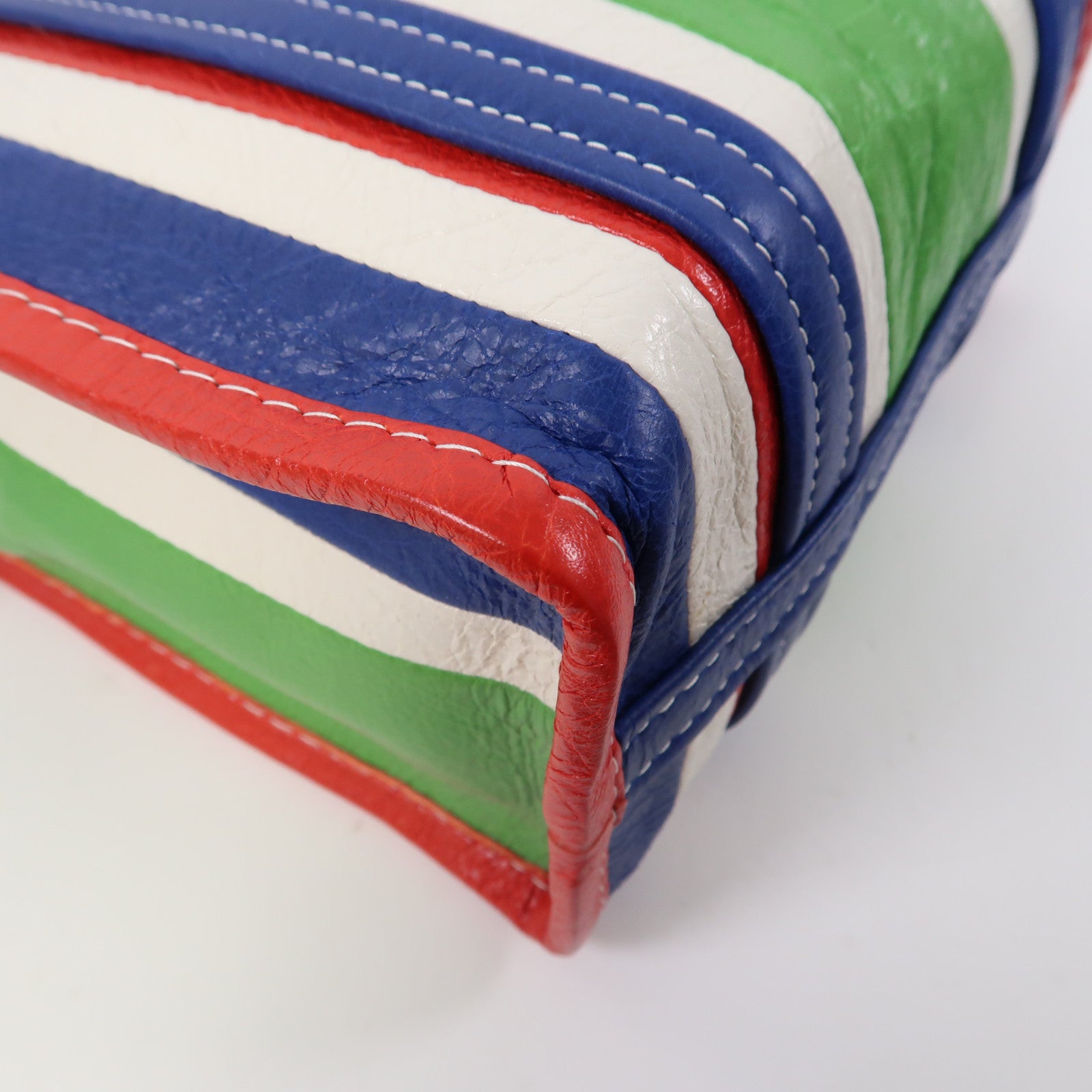 BALENCIAGA 【激減優惠】牛皮皮革Bazar Shopper XS Shoulder Bag銀扣手挽肩背兩用袋紅色/藍色/白色/綠色