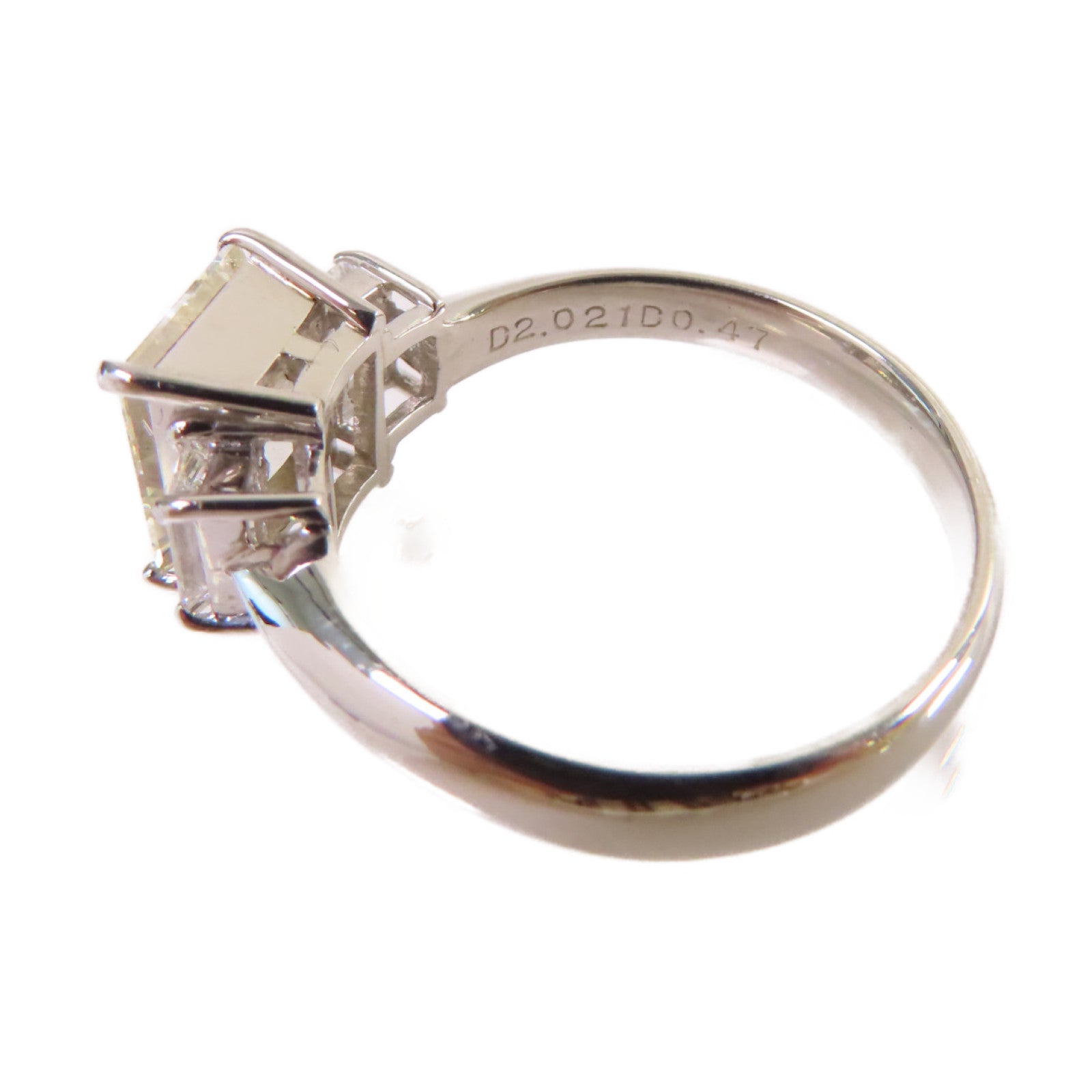 JEWELRY 【激減優惠】PT900鉑金/2.021ct鑽石Diamond Ring戒指US#7.5