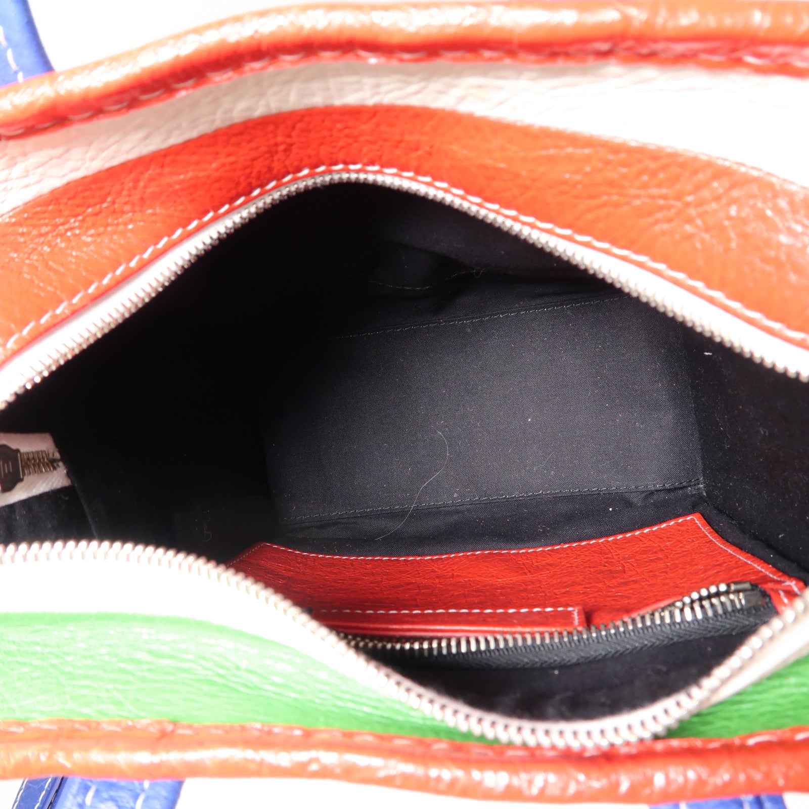 BALENCIAGA 【激減優惠】牛皮皮革Bazar Shopper XS Shoulder Bag銀扣手挽肩背兩用袋紅色/藍色/白色/綠色