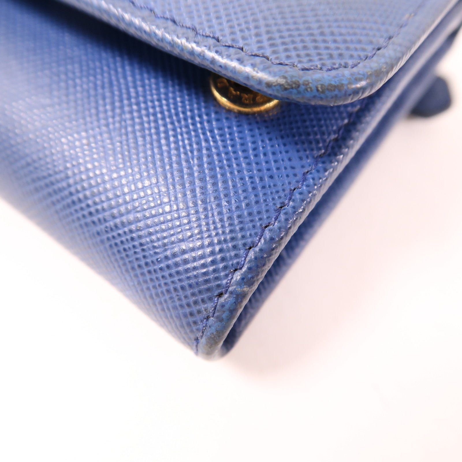 PRADA 牛皮皮革Long Wallet金扣長錢包