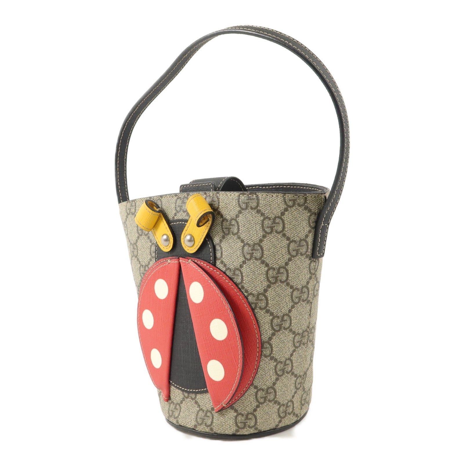 GUCCI 塗層帆布Children LadyBug Bucket Bag手挽袋
