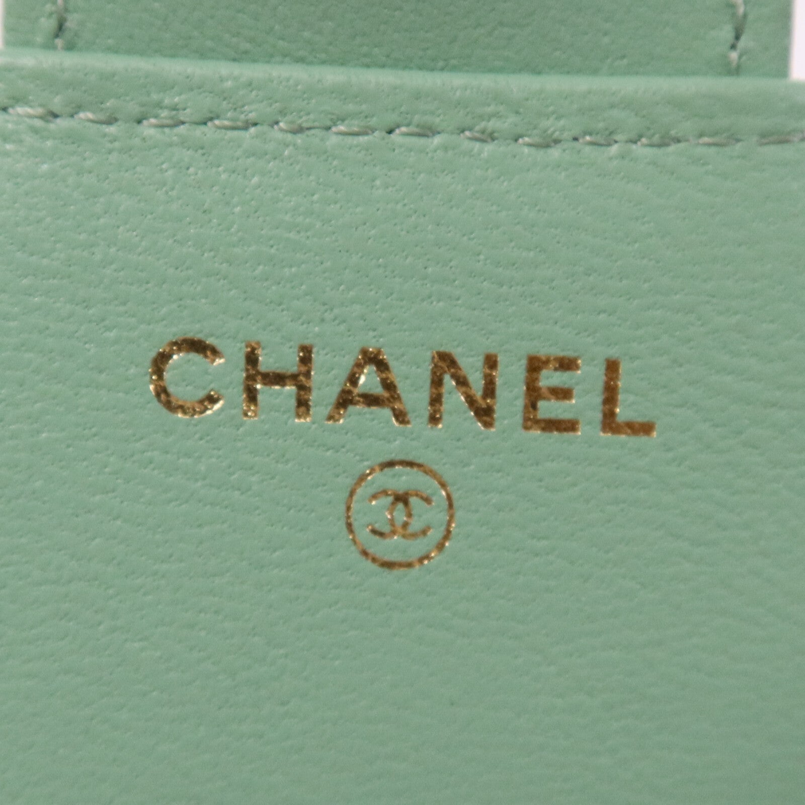 CHANEL 羊皮皮革WOC Wallet On Chain With Handle金扣鏈帶手挽肩背兩用袋