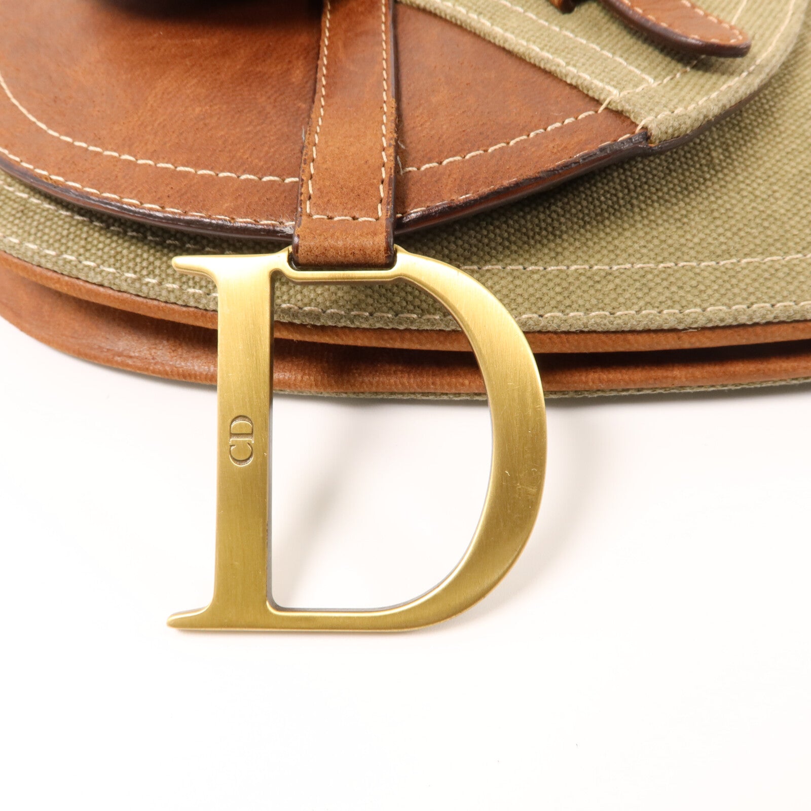 Dior 帆布Saddle Bag肩背袋