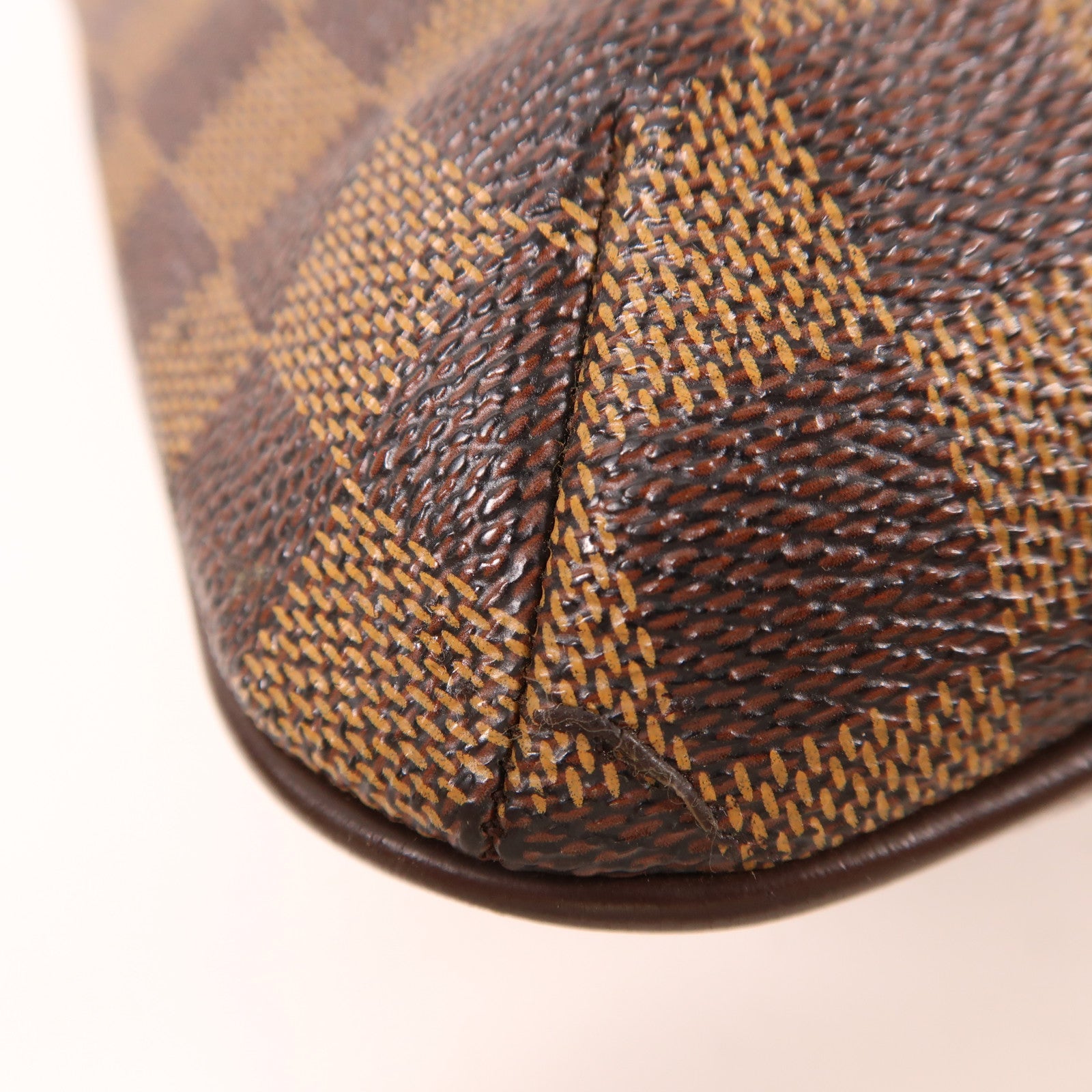 LOUIS VUITTON Damier Musette Salsa金扣肩背袋棕色