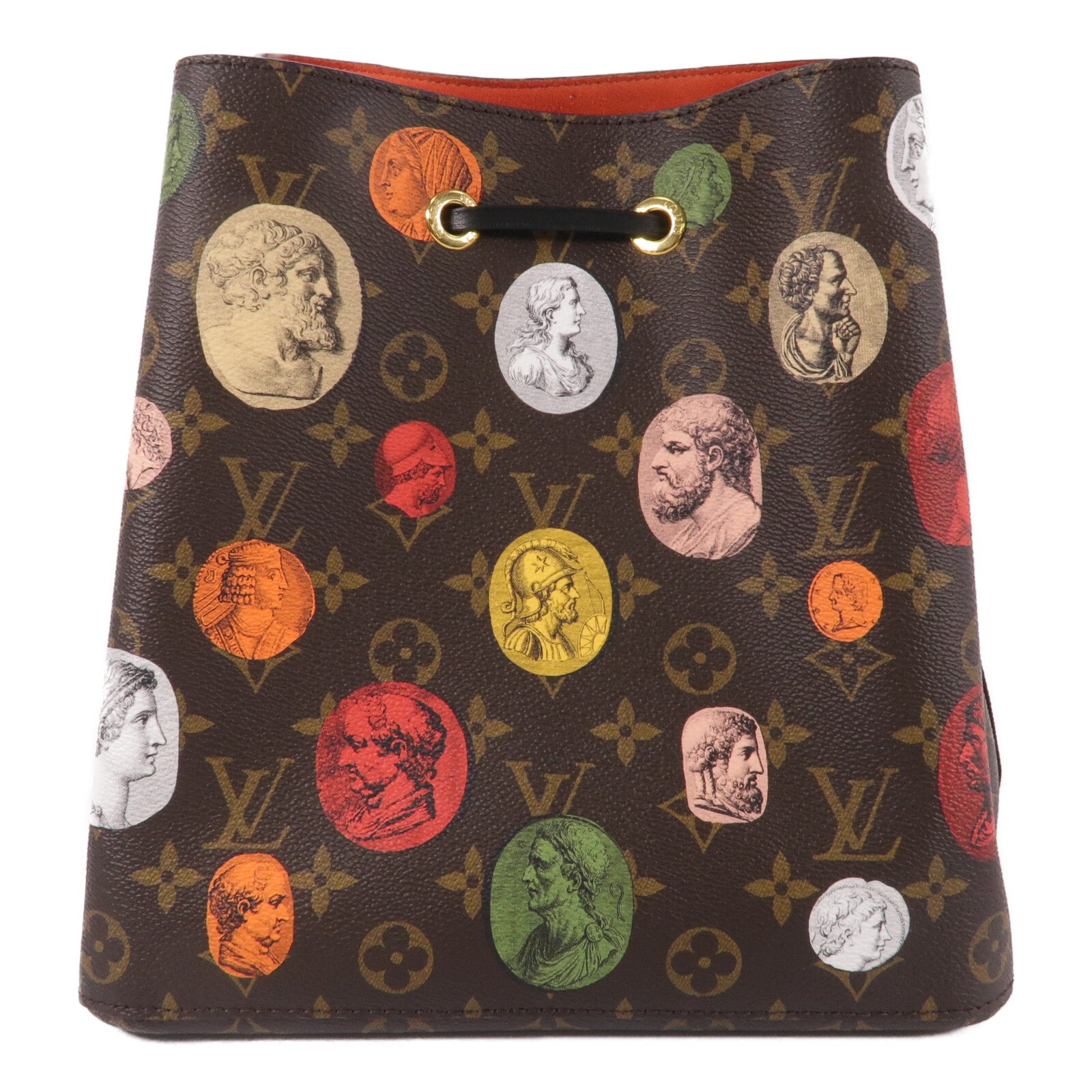 LOUIS VUITTON Monogram Cameo Fornasetti NeoNoe MM肩背袋