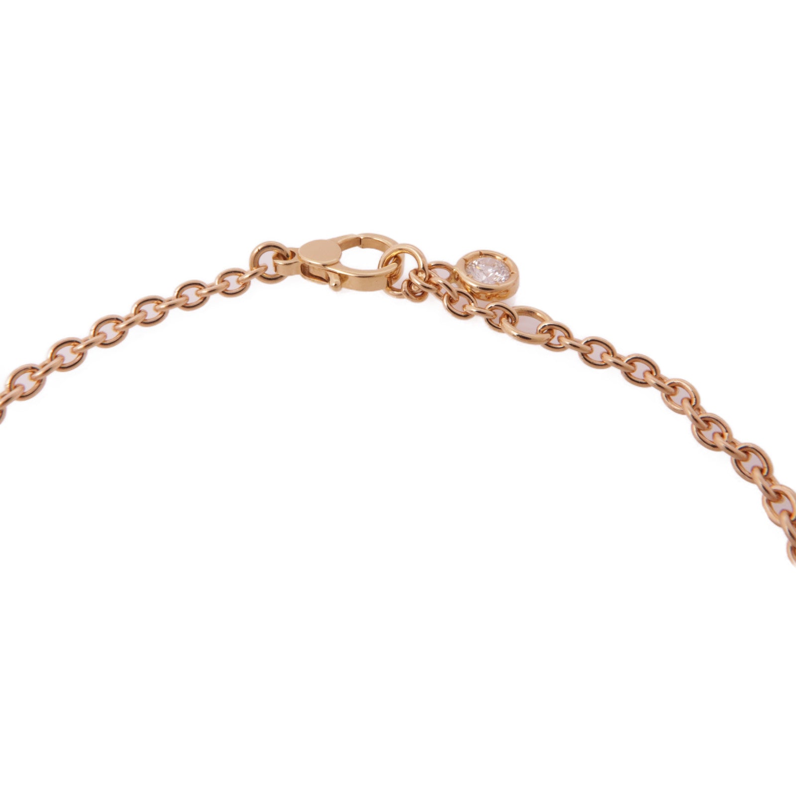 HERMES 18K玫瑰金/鑽石Finesse Bracelet手鏈