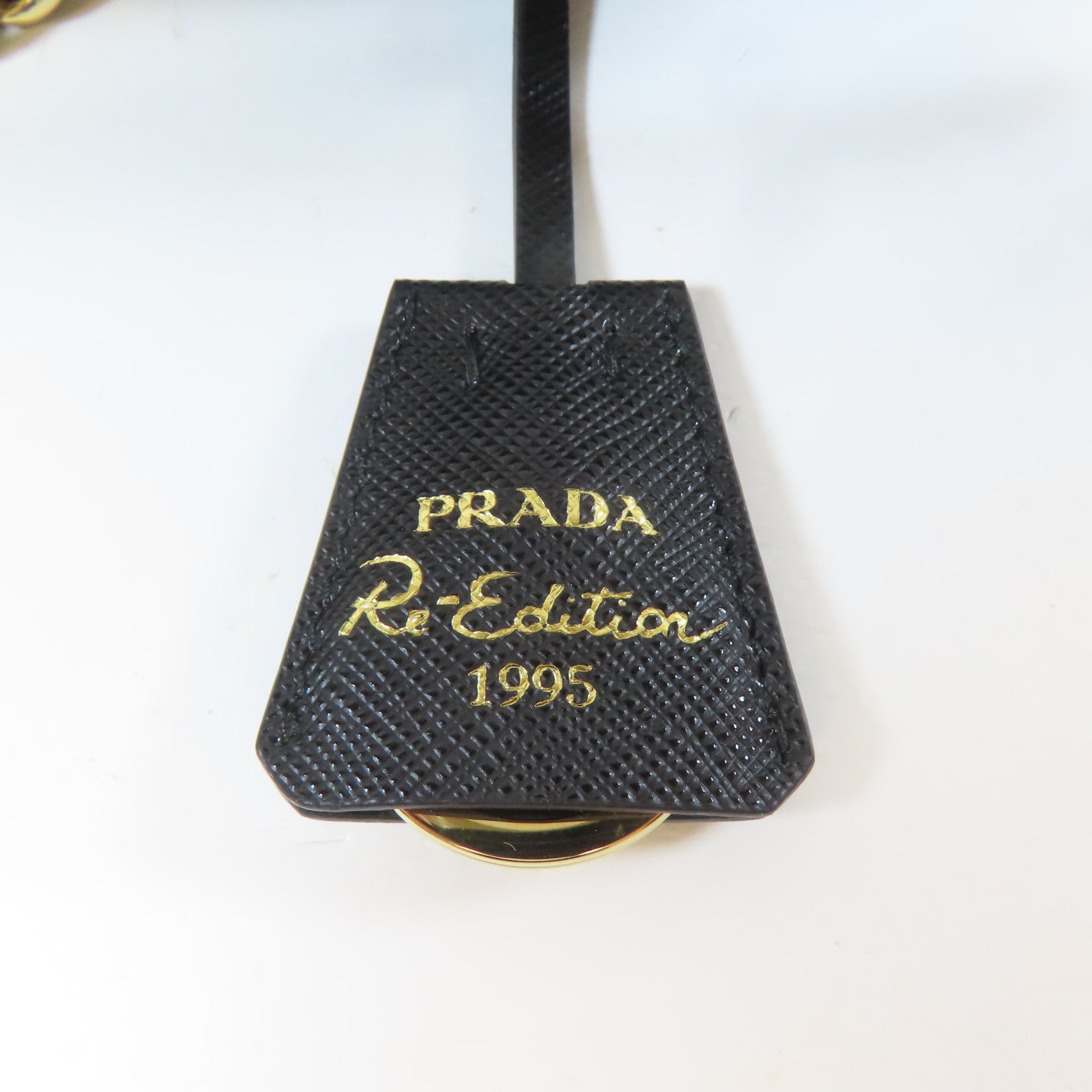 PRADA 【激減優惠】尼龍Re-Edition 1995 Chain Shoulder Bag金扣肩背袋黑色