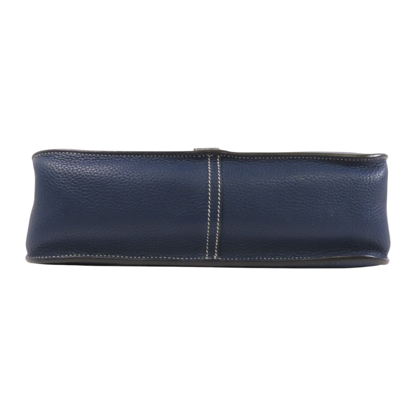 HERMES Clemence皮革Halzan 31銀扣肩背袋