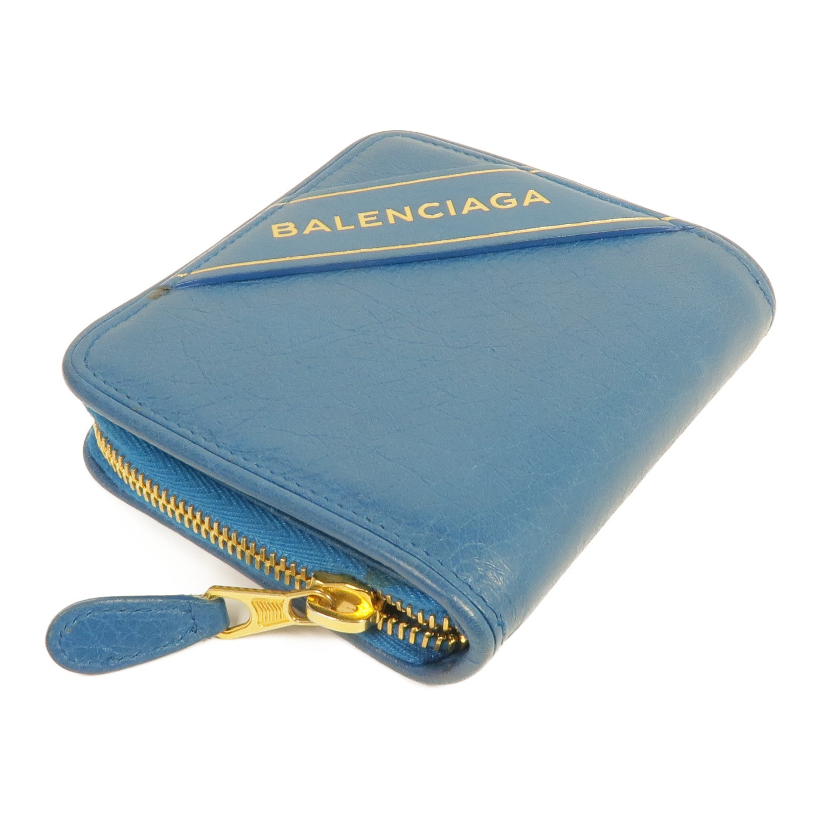 BALENCIAGA 皮革Blanket Billfold Wallet金扣錢包