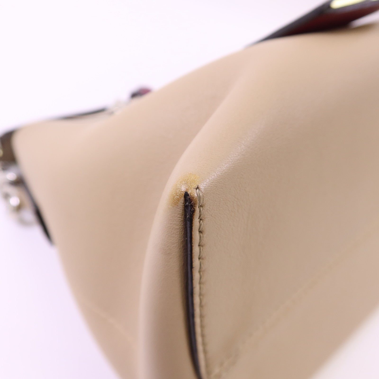 FENDI 牛皮皮革By The Way銀扣手挽肩背兩用袋