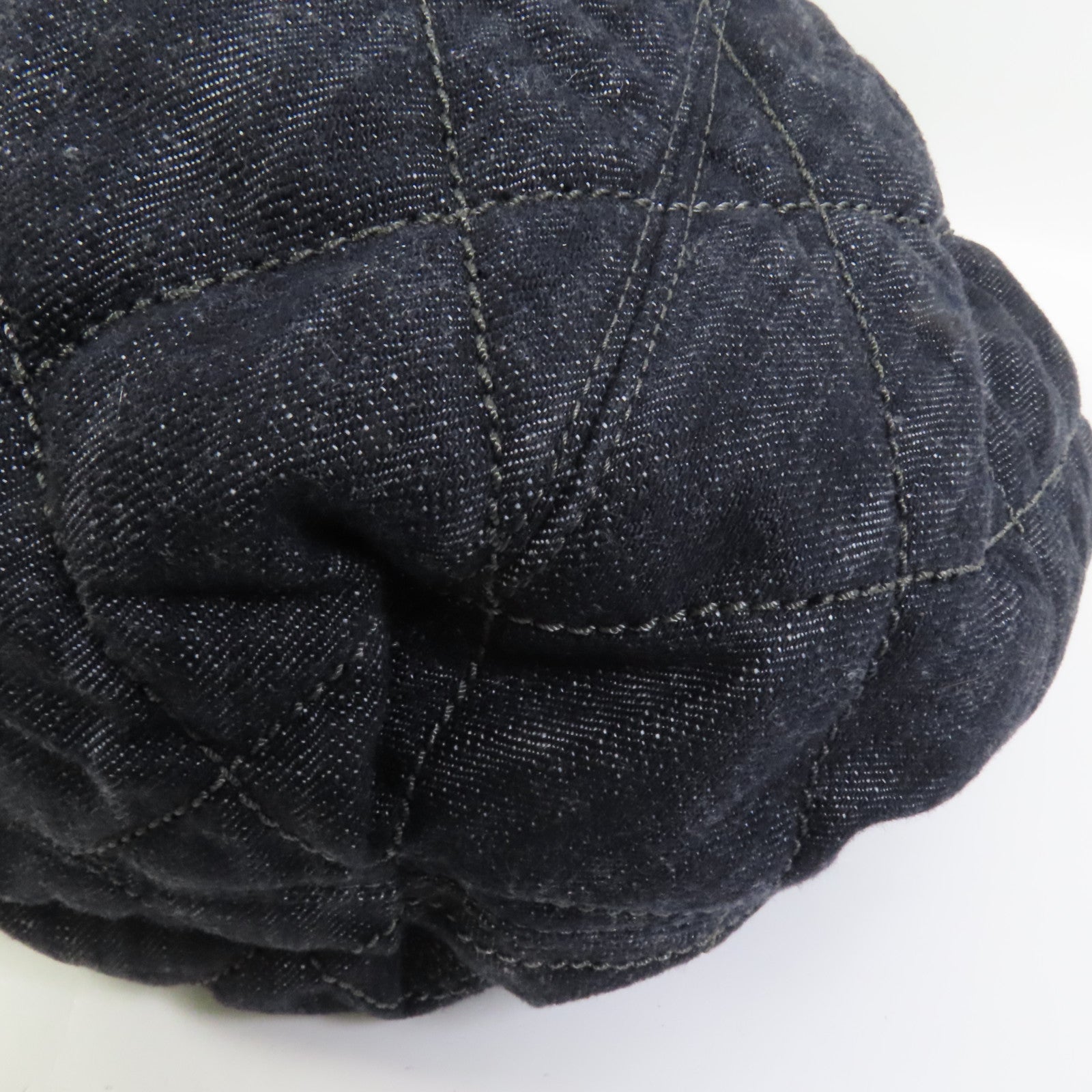 CHANEL 牛仔布Shoulder Bag銀扣肩背袋