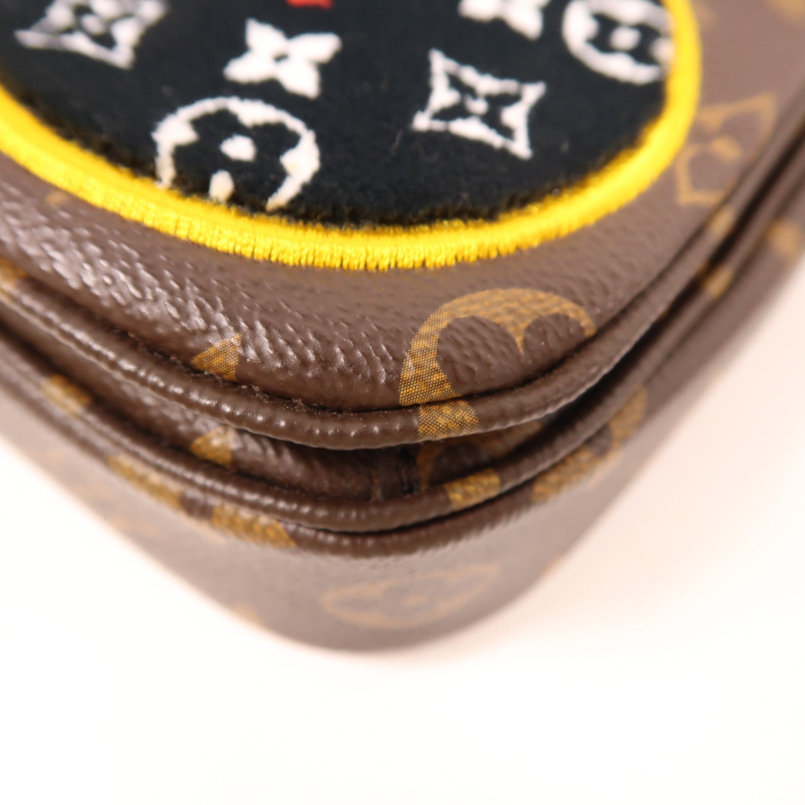LOUIS VUITTON 【激減優惠】Monogram Patches Pochette Metis金扣手挽肩背兩用袋棕色