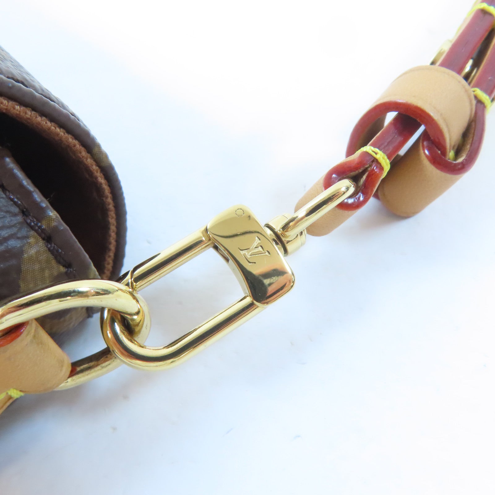 LOUIS VUITTON Monogram Wallet On Chain Ivy金扣肩背袋啡色