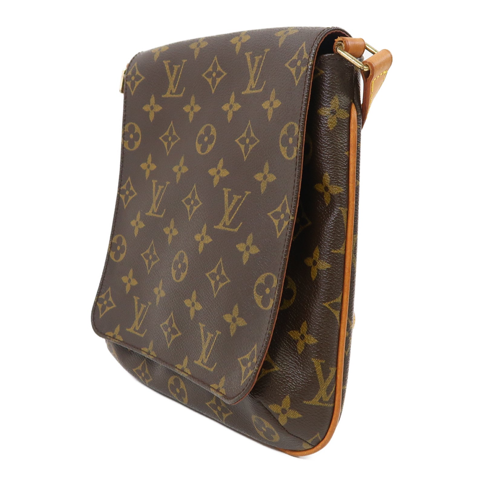 LOUIS VUITTON Monogram Musette Salsa金扣肩背袋啡色