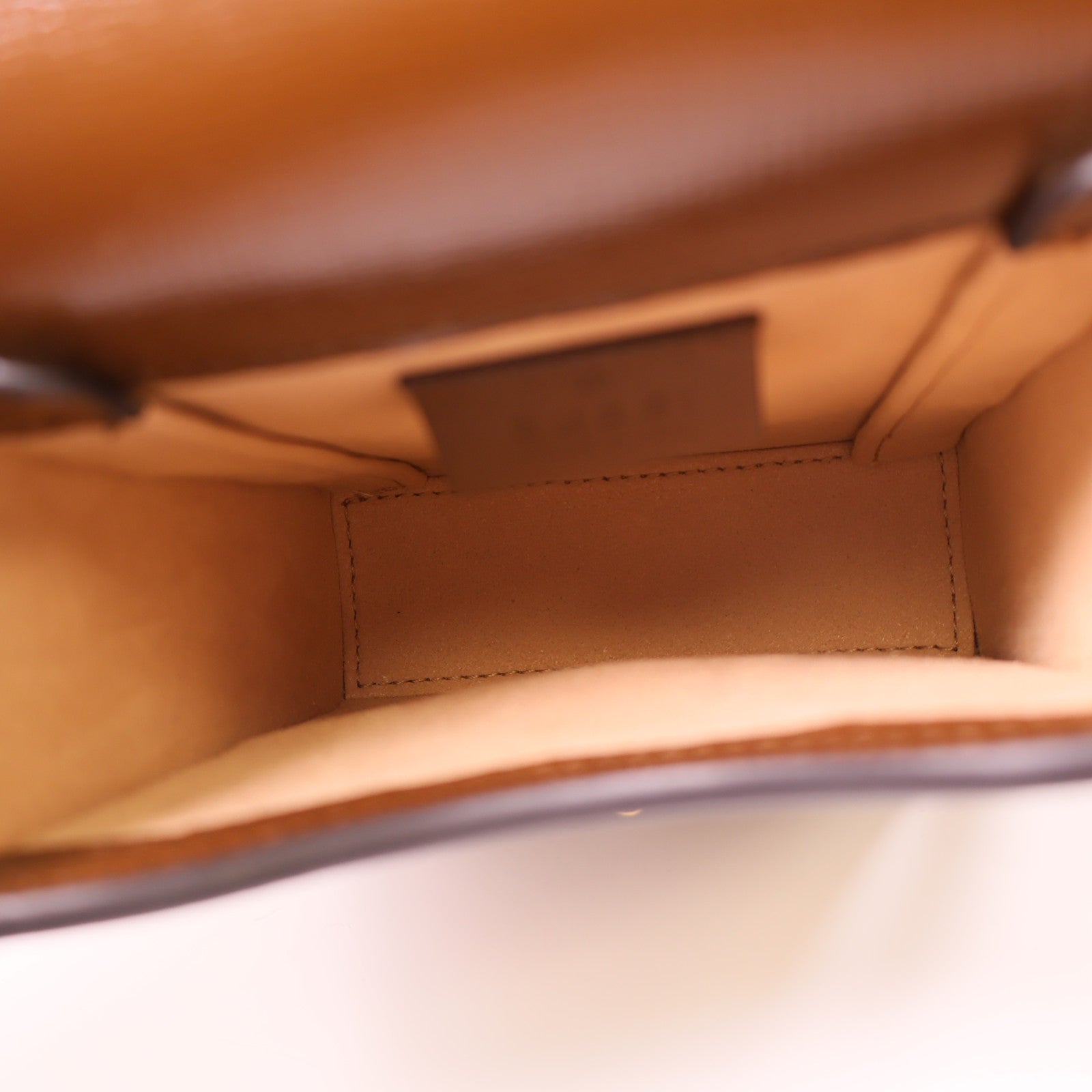 GUCCI 塗層帆布Horsebit 1955 Mini Bag金扣肩背袋棕色
