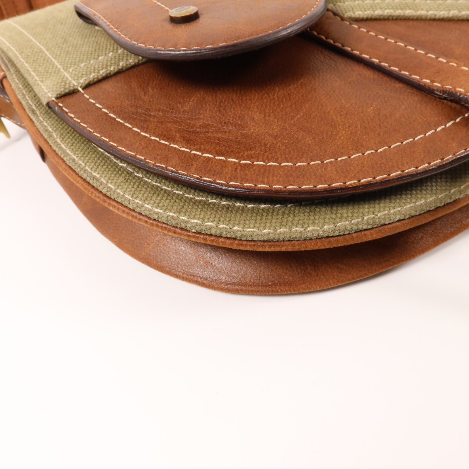 Dior 帆布Saddle Bag肩背袋