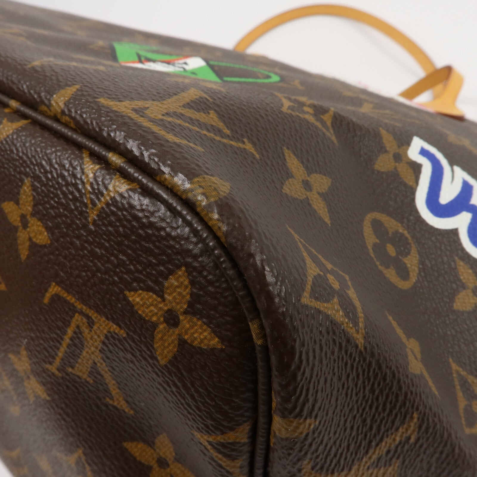 LOUIS VUITTON Monogram Patches Neverfull MM手挽袋